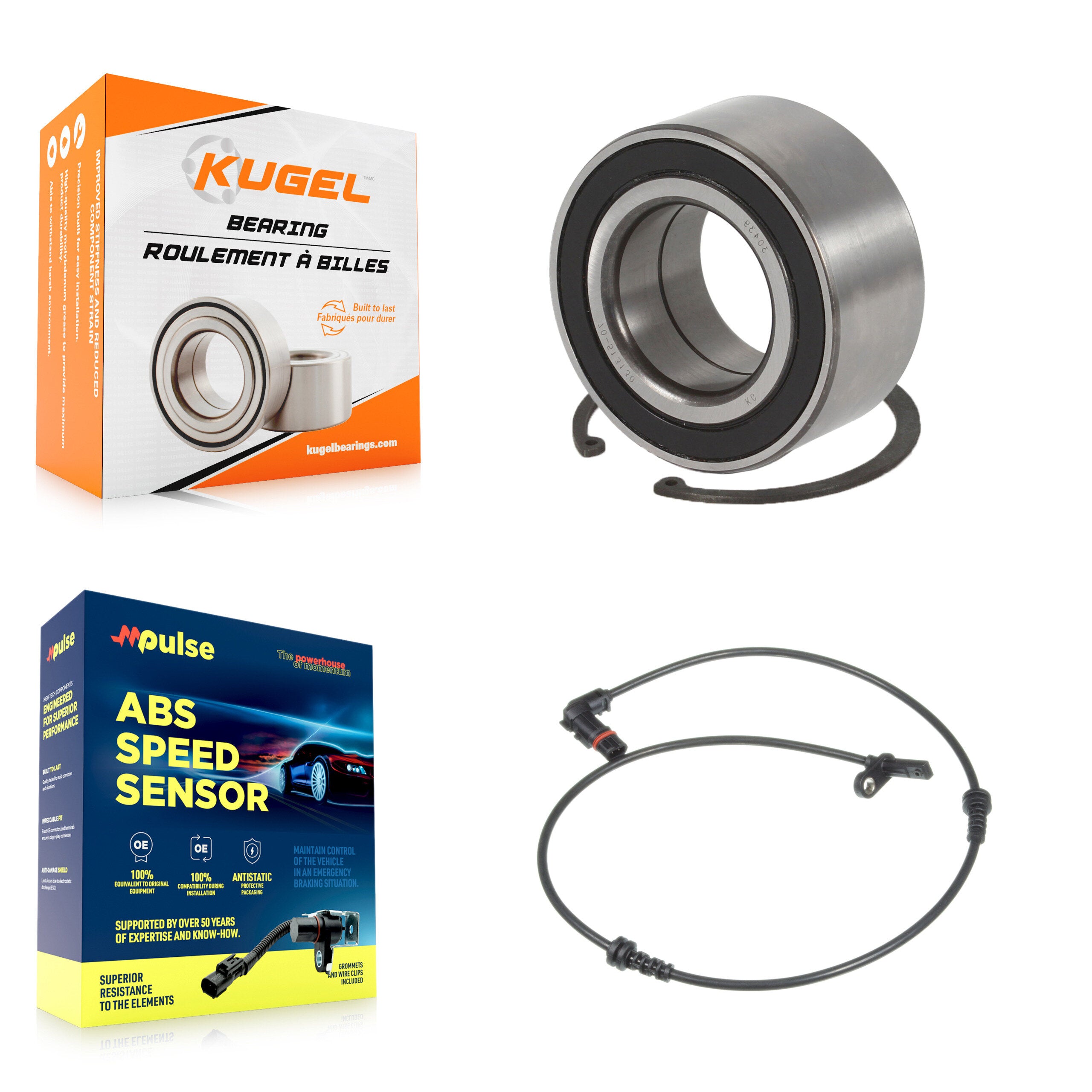 Kugel K7S-100271 Wheel Bearing for 2010-2011 Mercedes-Benz C250 - Front product image