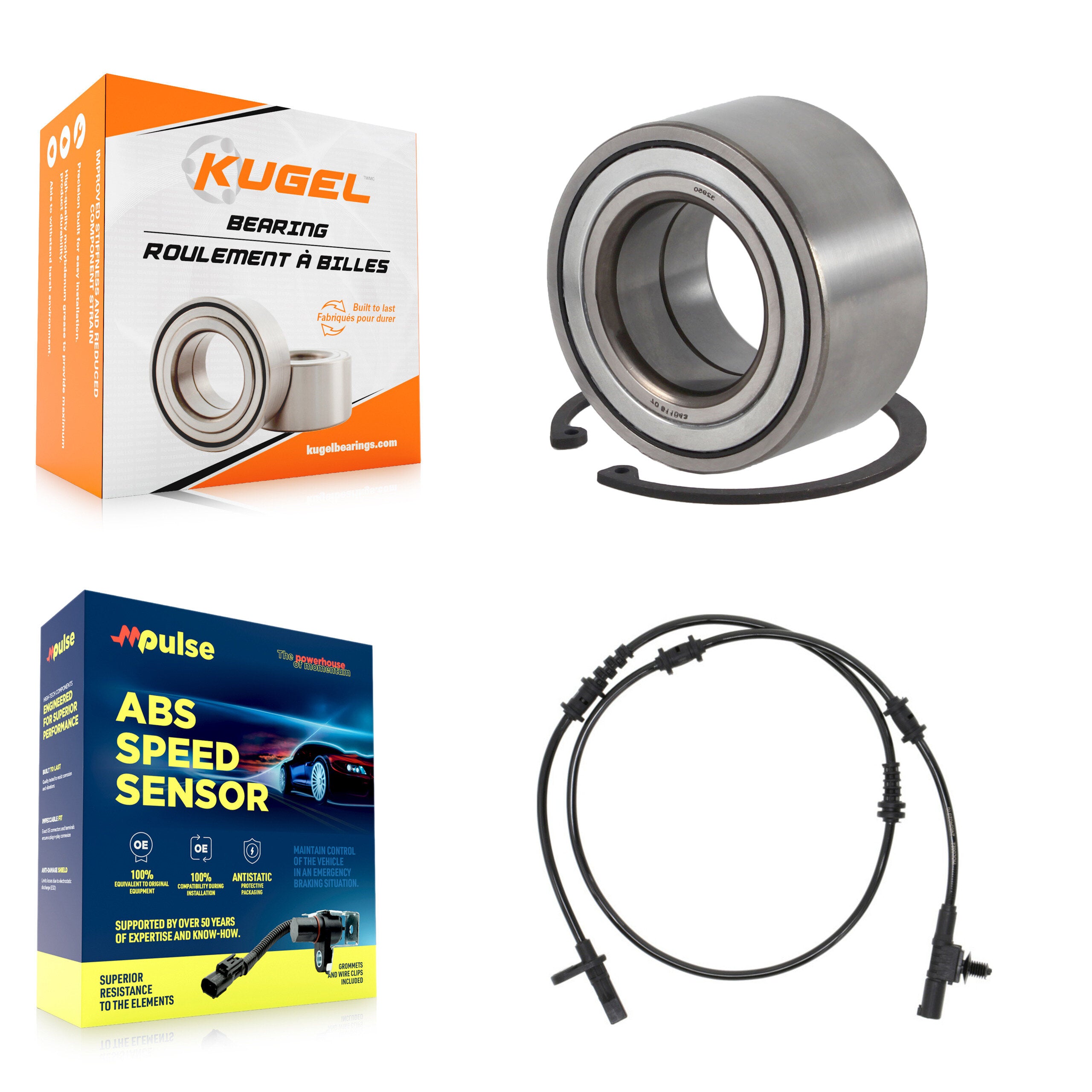 Kugel K7S-100279 Wheel Bearing for 2014-2020 Mercedes-Benz GLA250, Mercedes-Benz B250e, Mercedes-Benz CLA250 & more - Front product image