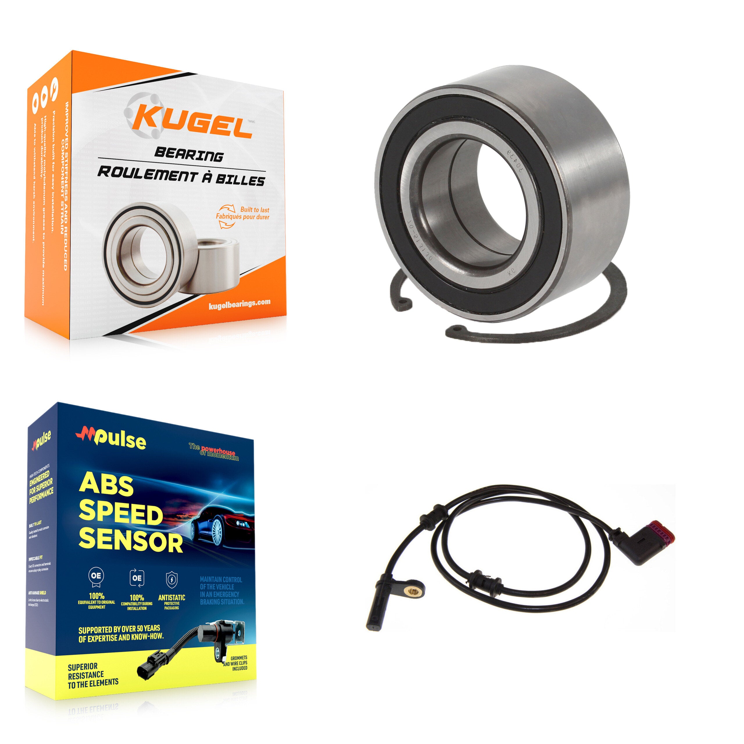 Kugel K7S-100322 Wheel Bearing for 2001-2009 Mercedes-Benz CLK63 AMG, Mercedes-Benz CLK550, Mercedes-Benz C230 & more - Rear product image