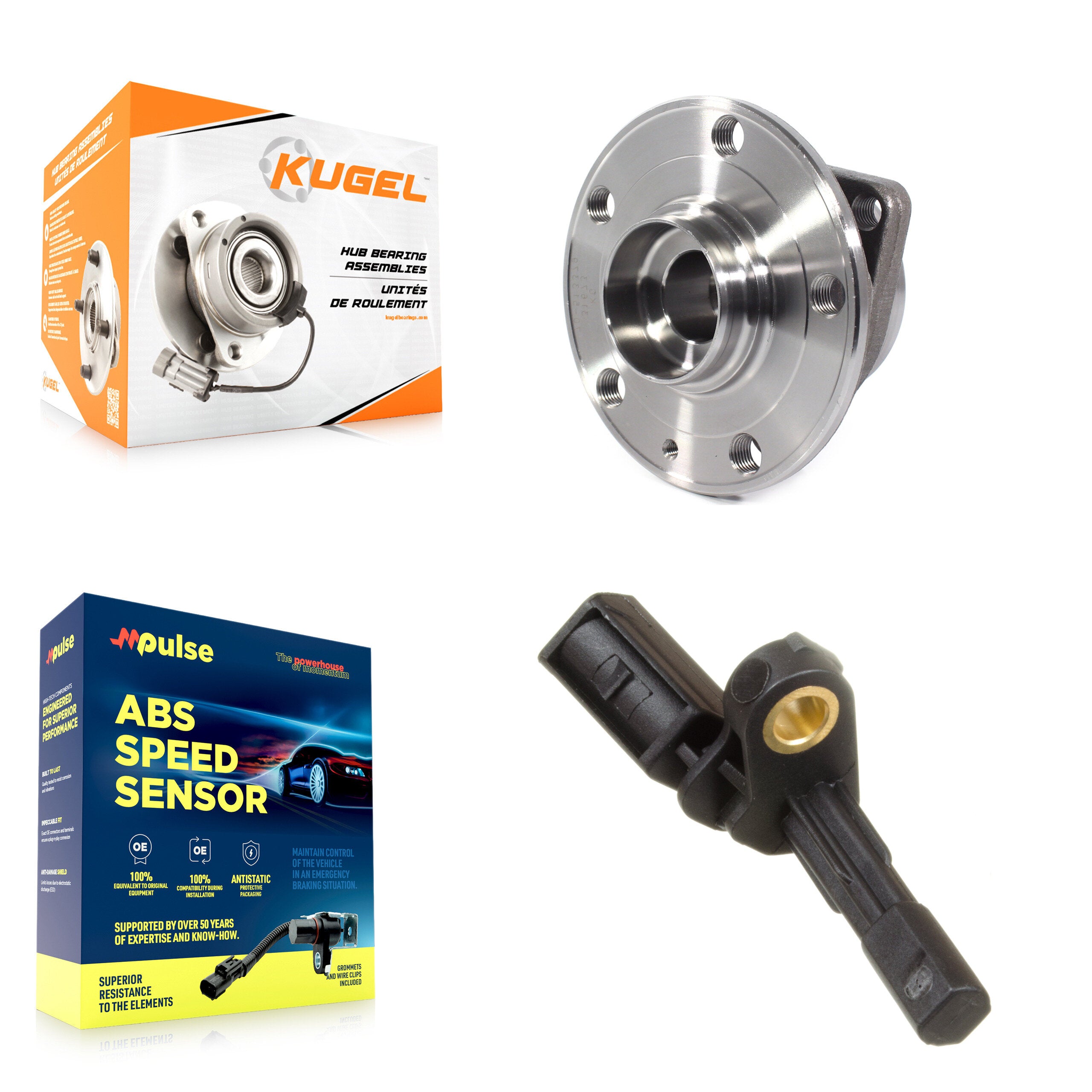 Kugel K7S-100343 Wheel Bearing and Hub Assembly for 2018 Volkswagen Tiguan - Rear product image