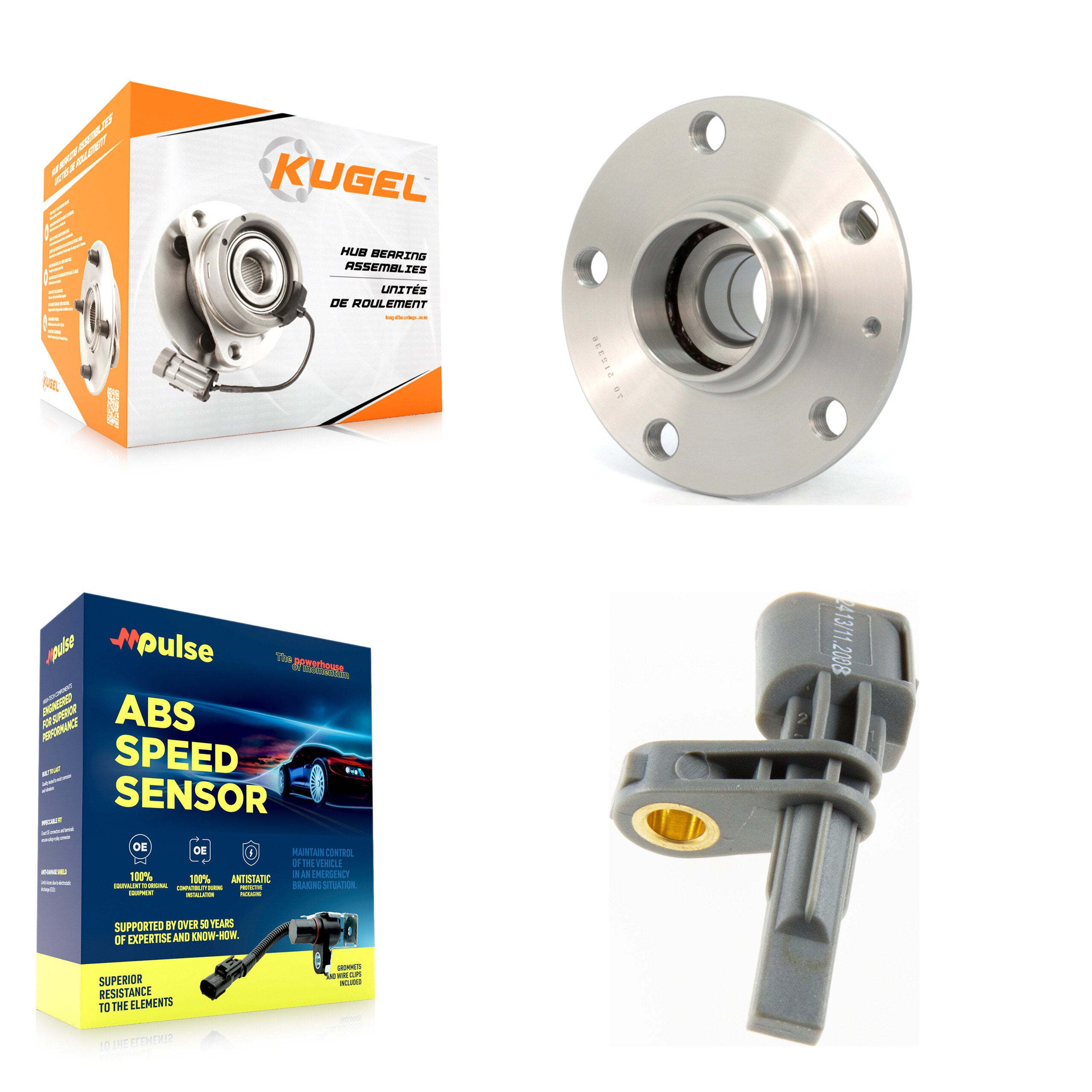 Kugel K7S-100349 Wheel Bearing and Hub Assembly for 2018 Volkswagen Golf SportWagen - Rear product image