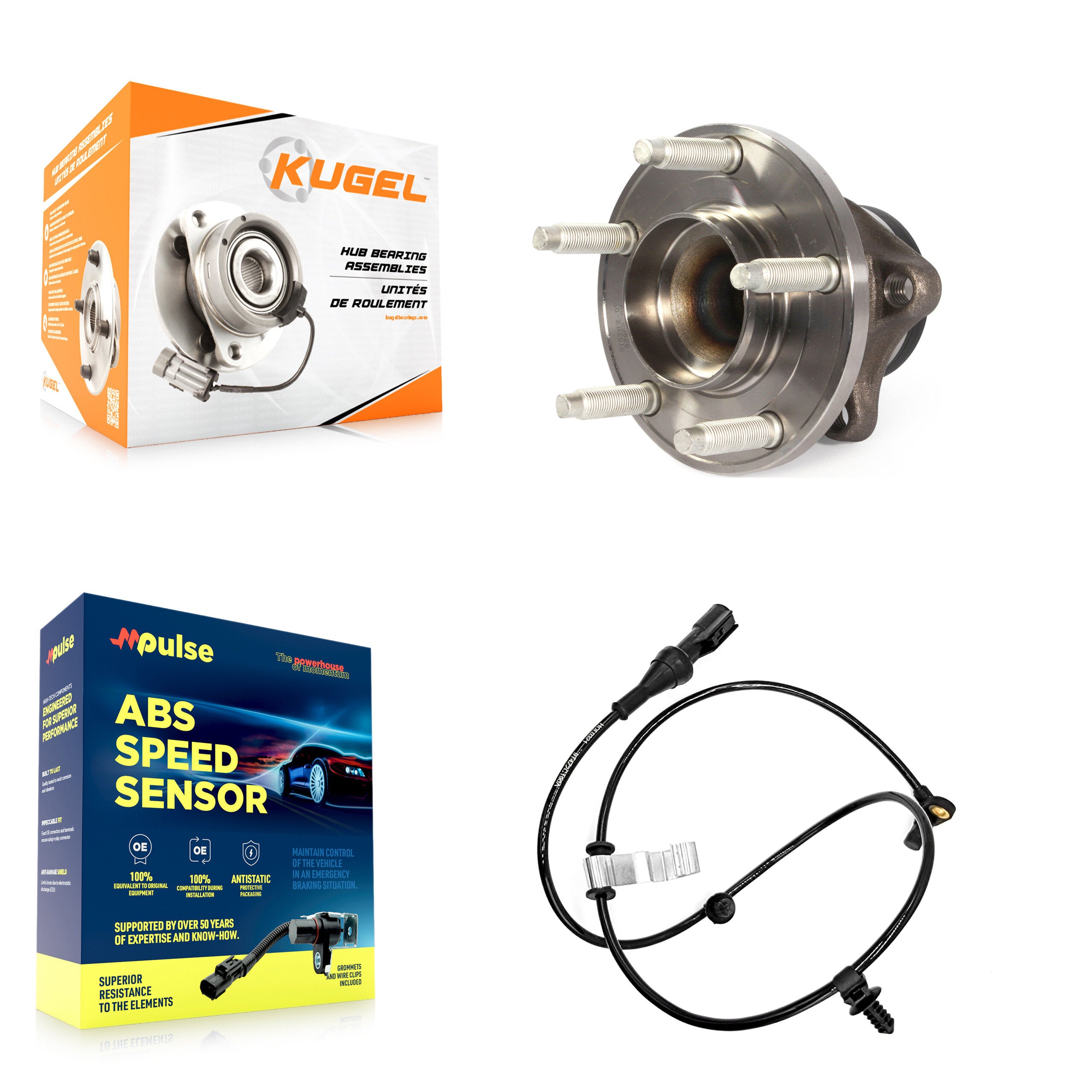 Kugel K7S-100354 Wheel Bearing and Hub Assembly for 2009-2010 Ford Edge, Lincoln MKX - Rear product image