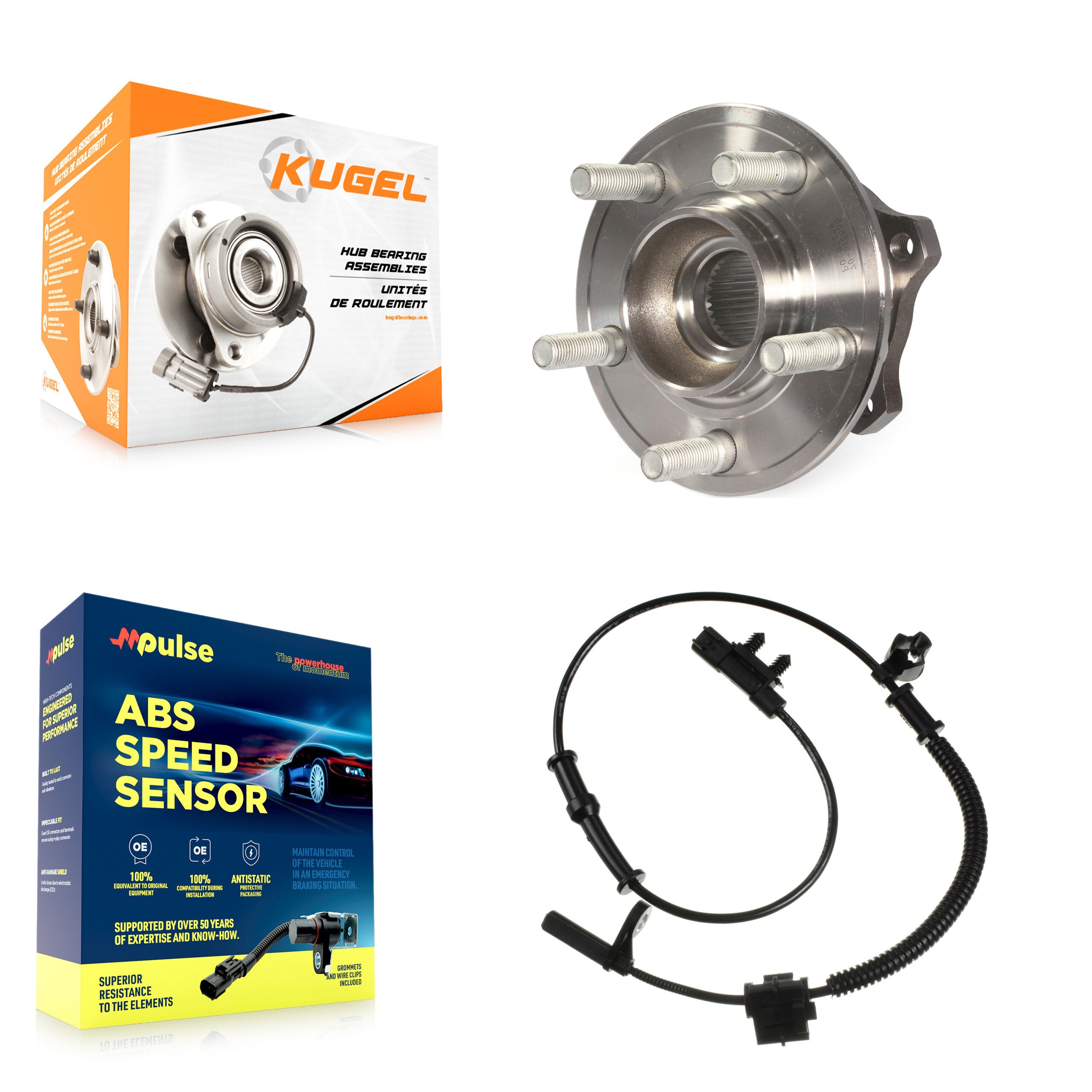 Kugel K7S-100366 Wheel Bearing and Hub Assembly for 2015-2022 Dodge Challenger, Dodge Charger, Chrysler 300 - Rear product image