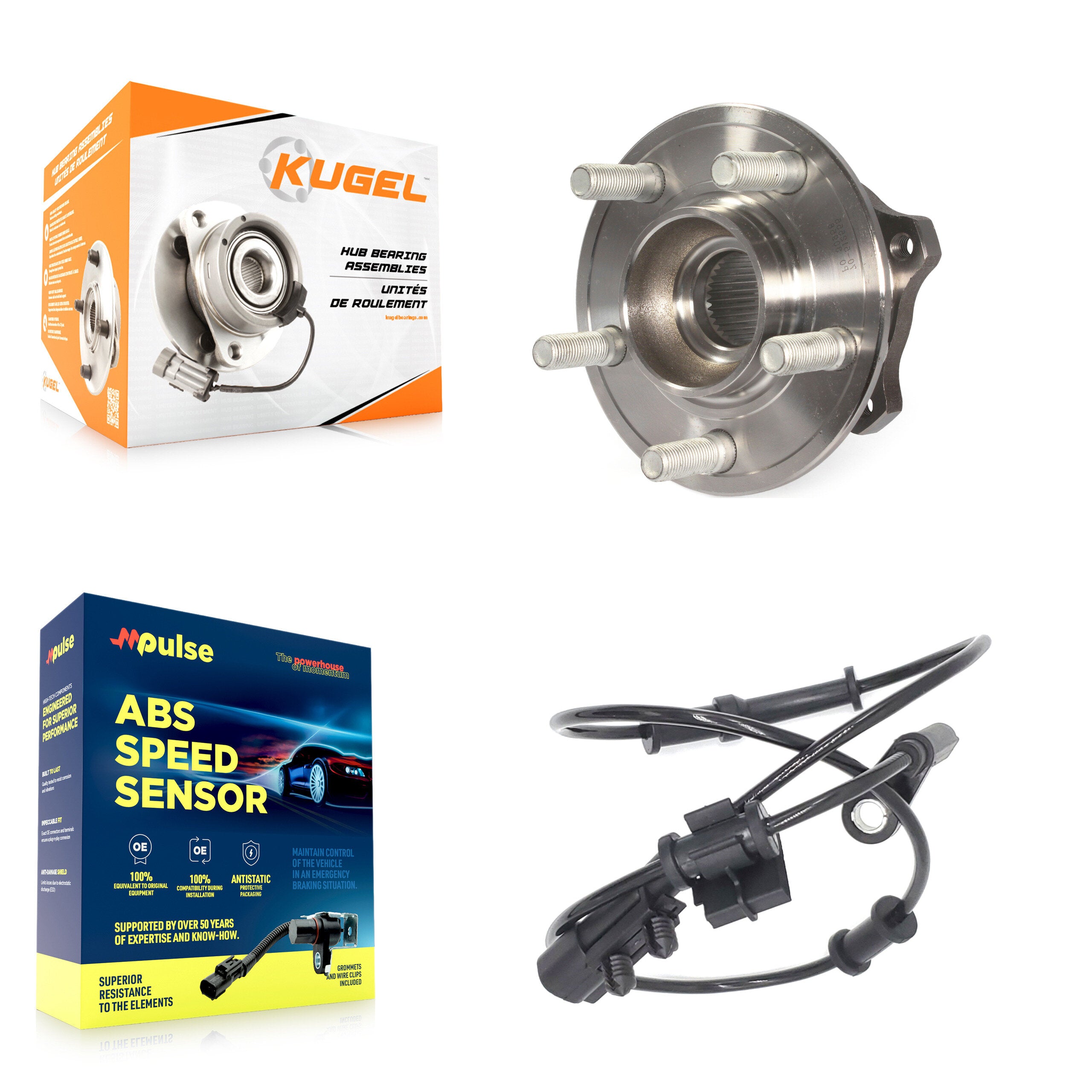 Kugel K7S-100367 Wheel Bearing and Hub Assembly for 2015-2022 Dodge Challenger, Chrysler 300, Dodge Charger - Rear product image