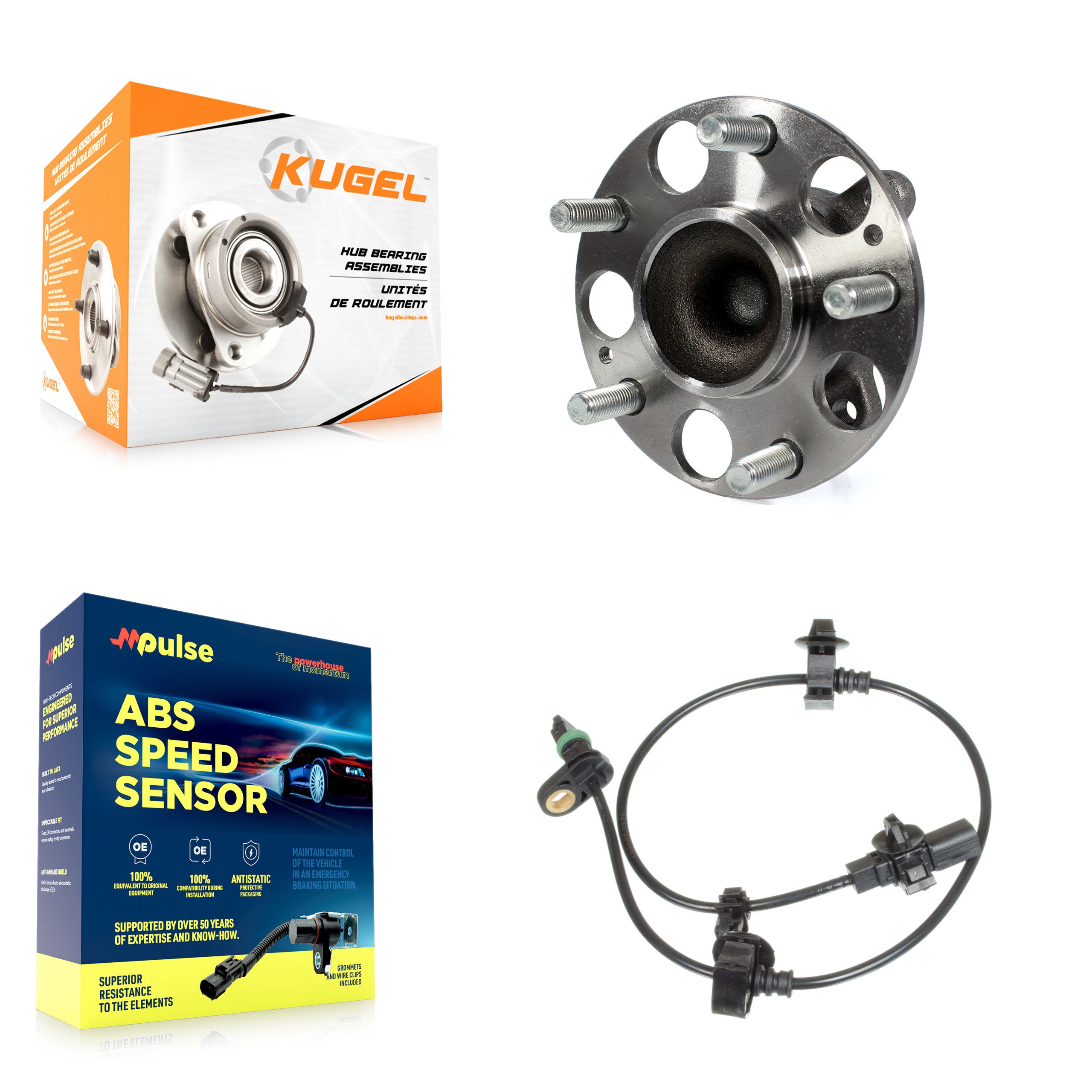 Kugel K7S-100373 Wheel Bearing and Hub Assembly for 2012 Honda Civic - Rear product image