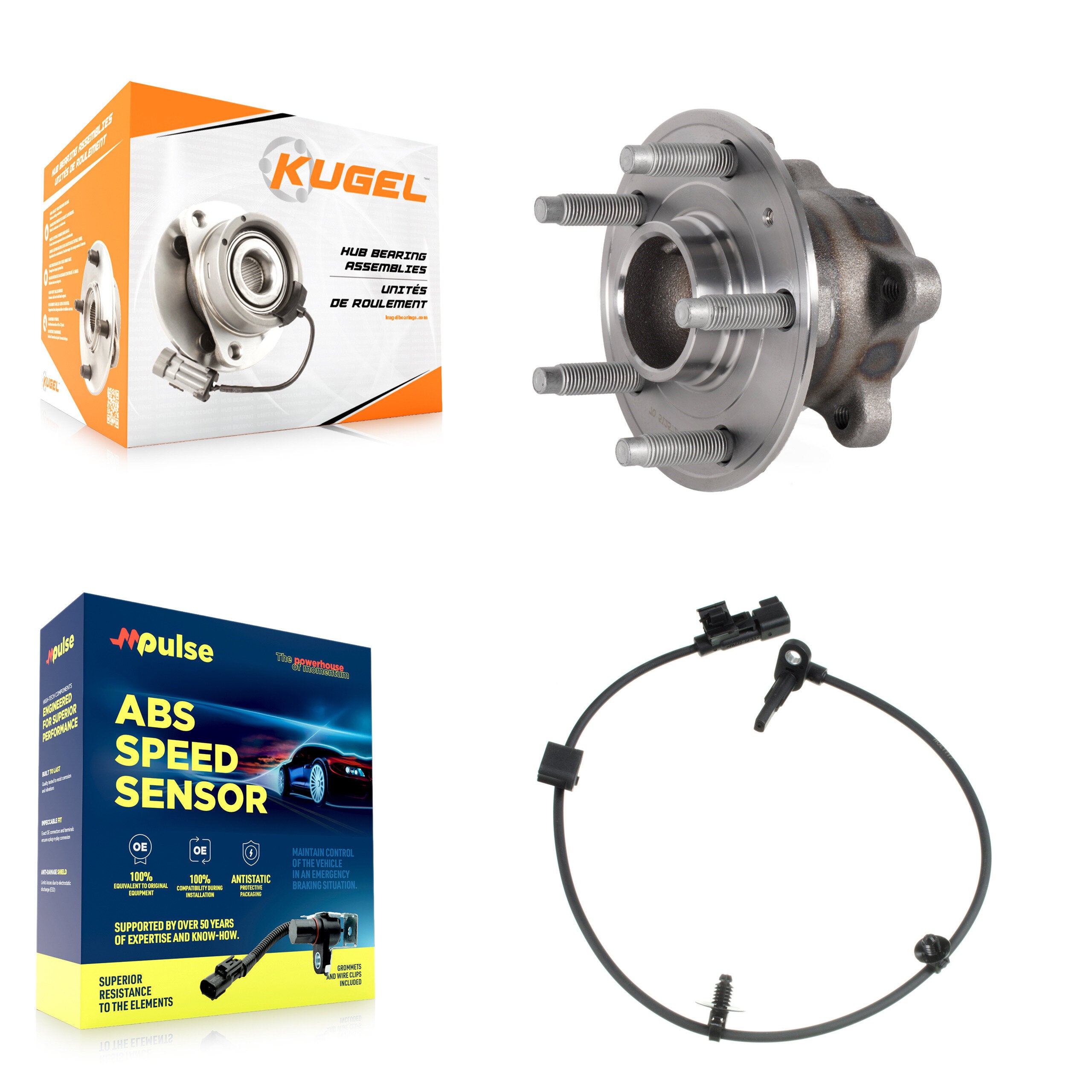 Kugel K7S-100377 Wheel Bearing and Hub Assembly for 2016-2022 Buick Encore, Chevrolet Trax - Rear product image
