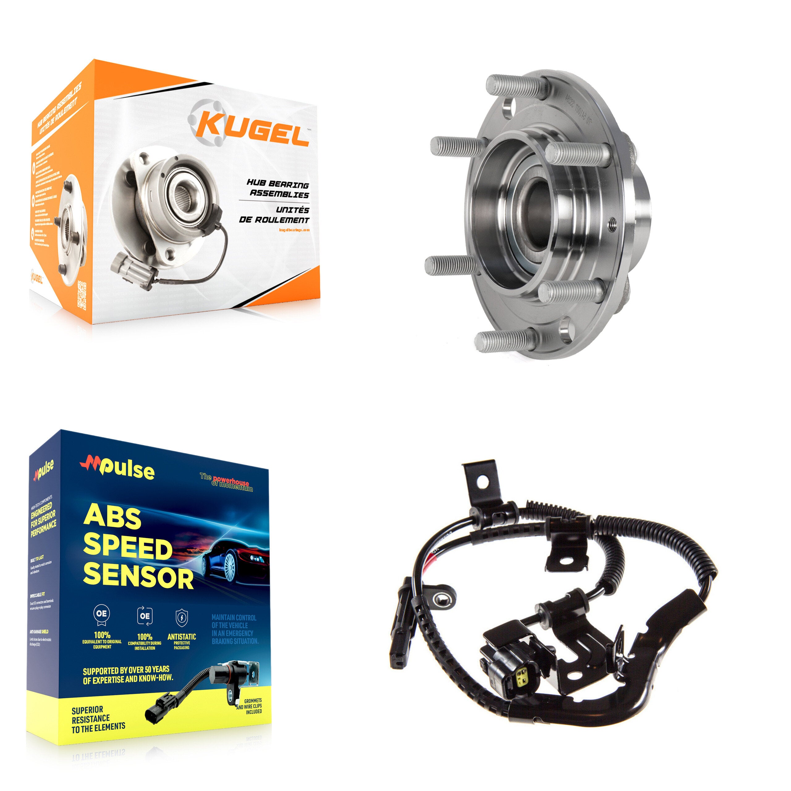 Kugel K7S-100378 Wheel Bearing and Hub Assembly for 2006-2014 Kia Sedona, Hyundai Entourage - Rear product image