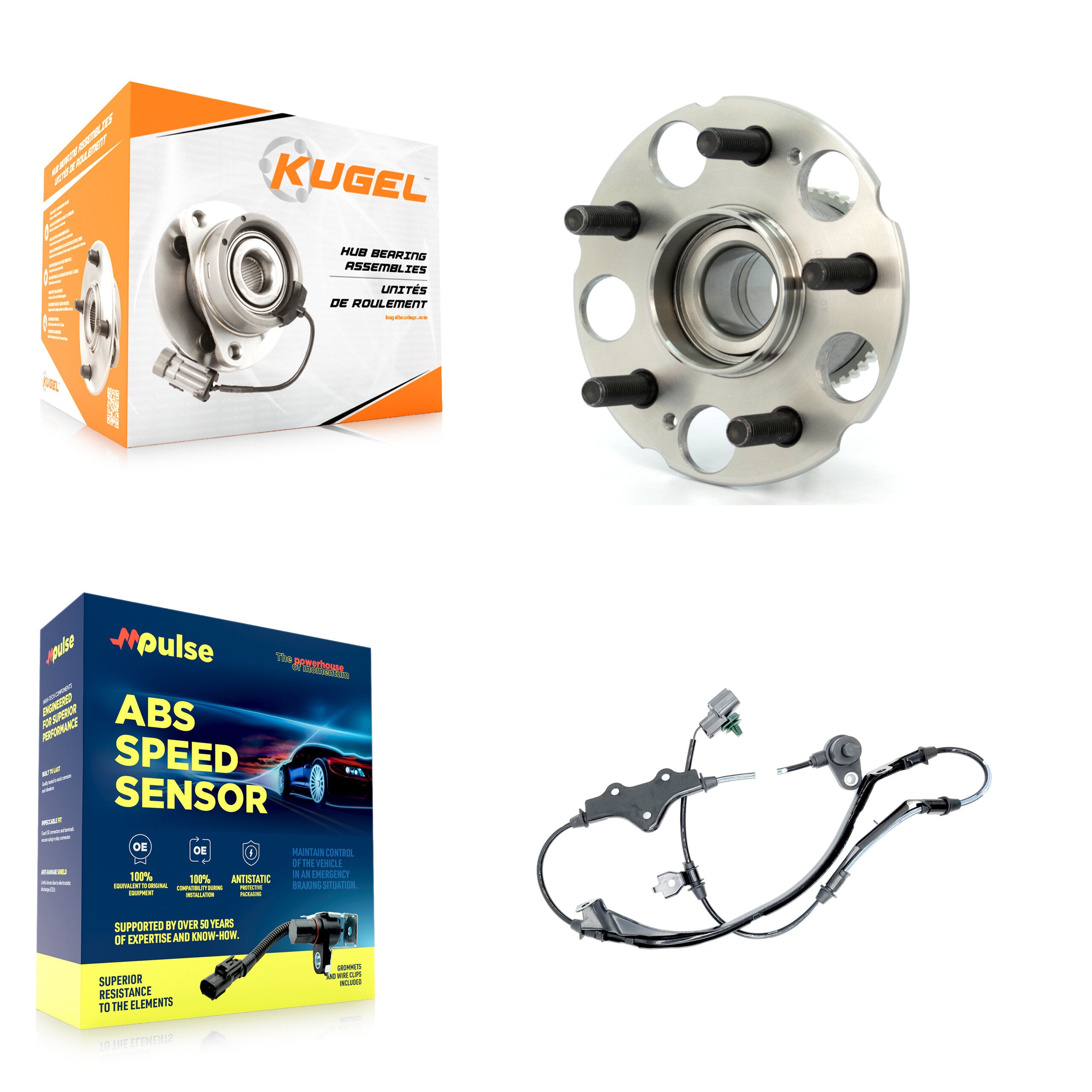 Kugel K7S-100393 Wheel Bearing and Hub Assembly for 2002-2004 Honda Odyssey - Rear product image
