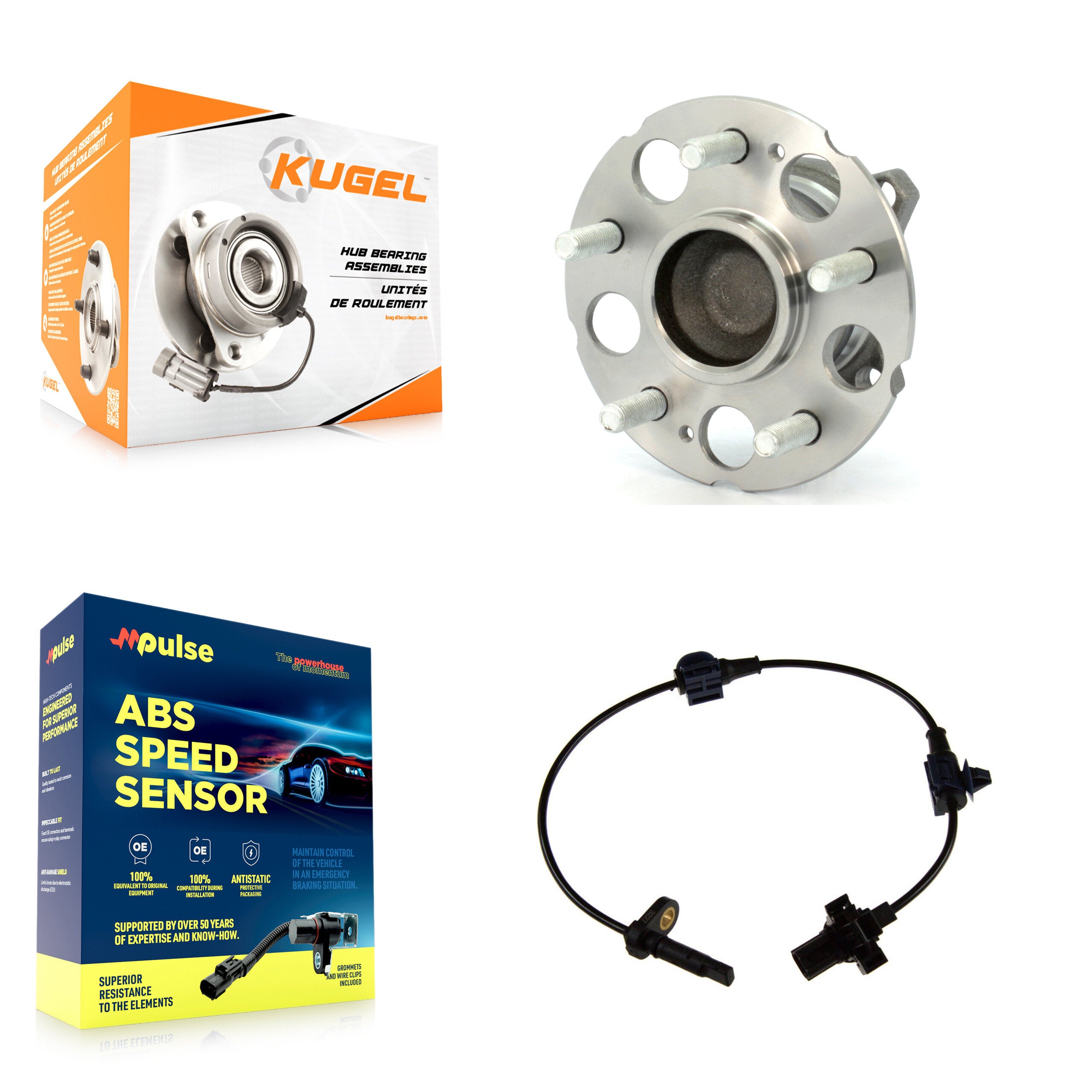 Kugel K7S-100400 Wheel Bearing and Hub Assembly for 2007-2011 Honda CR-V - Rear product image