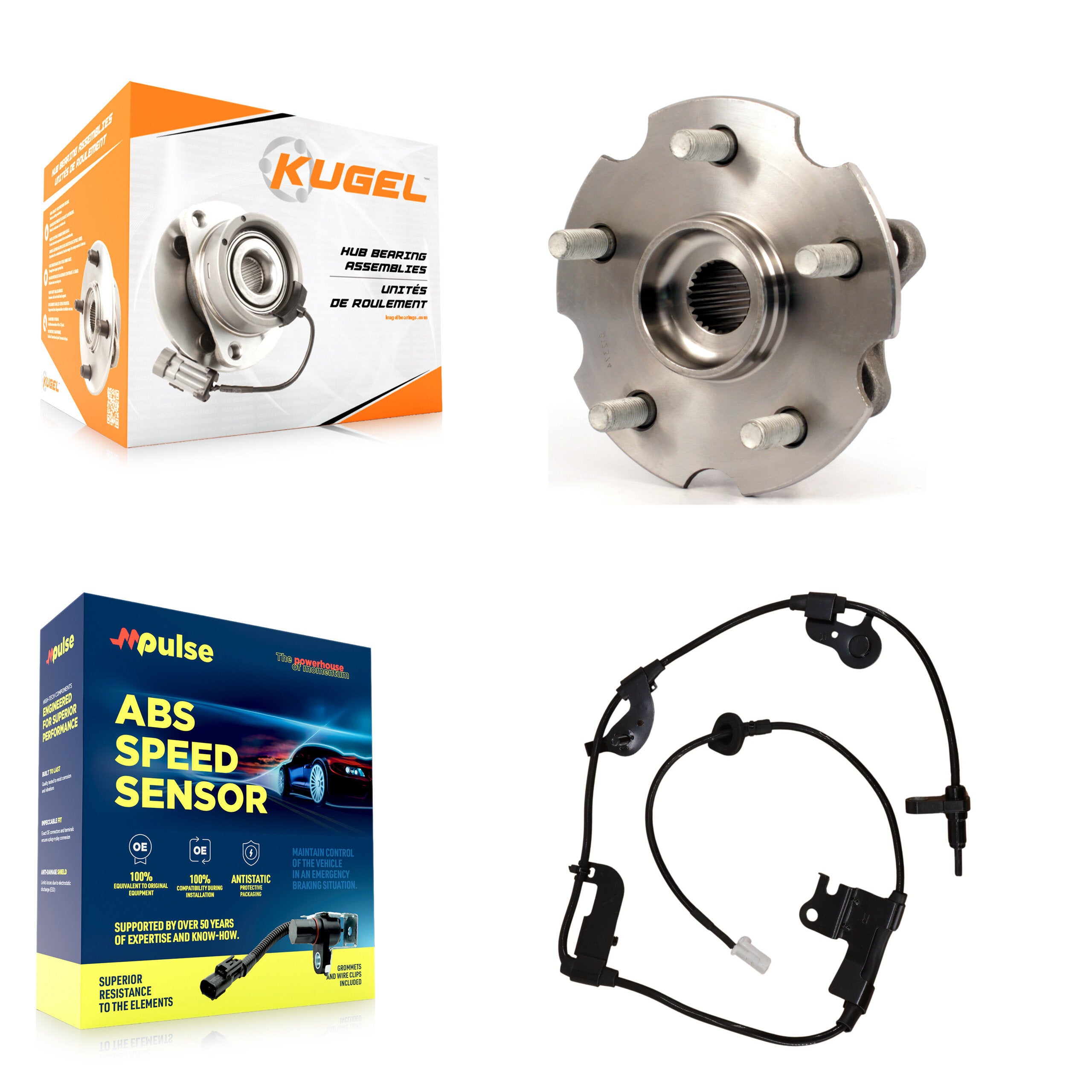 Kugel K7S-100448 Wheel Bearing and Hub Assembly for 2013-2014 Toyota RAV4 - Rear product image