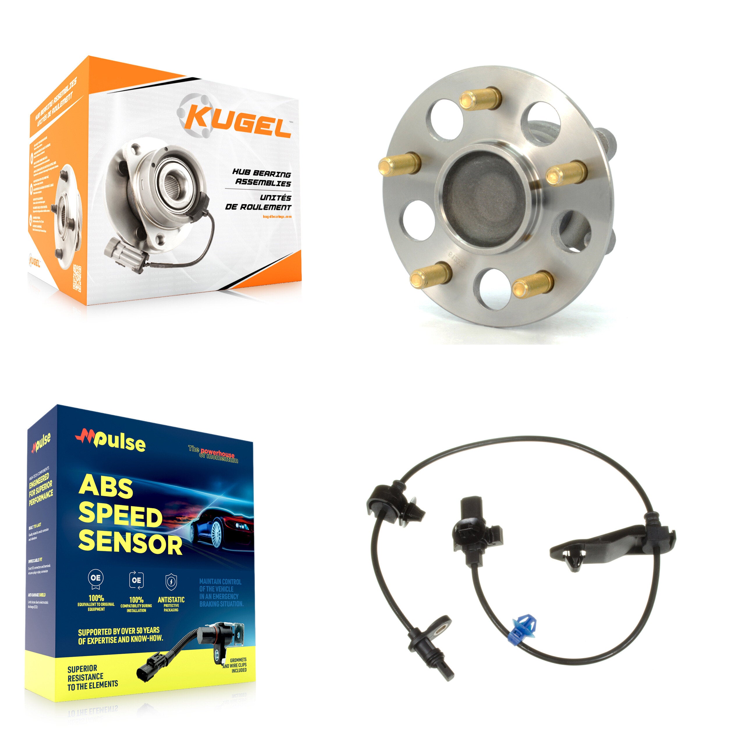 Kugel K7S-100471 Wheel Bearing and Hub Assembly for 2006-2008 Honda Civic - Rear product image