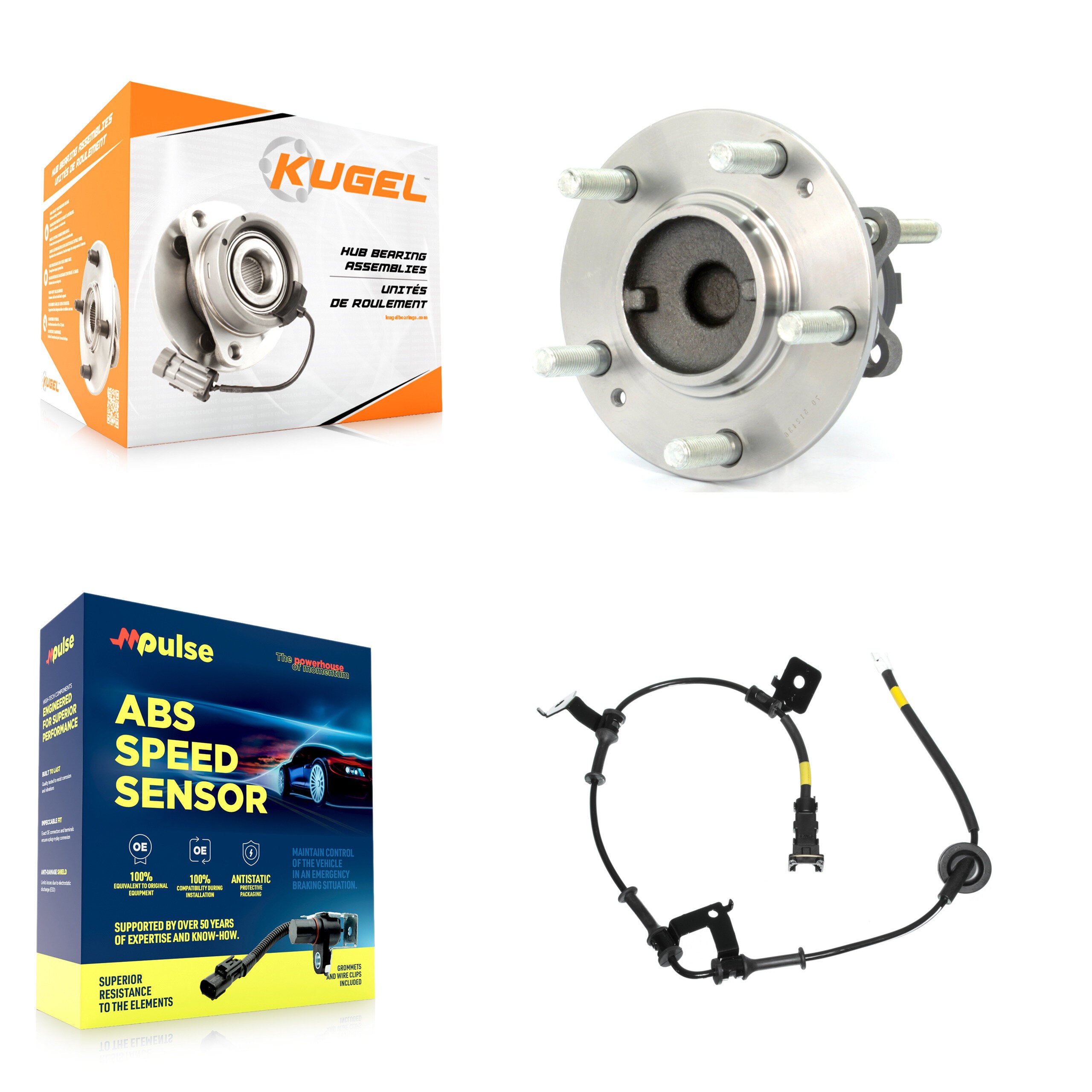Kugel K7S-100479 Wheel Bearing and Hub Assembly for 2010-2013 Kia Forte, Kia Forte Koup, Kia Forte5 - Rear product image