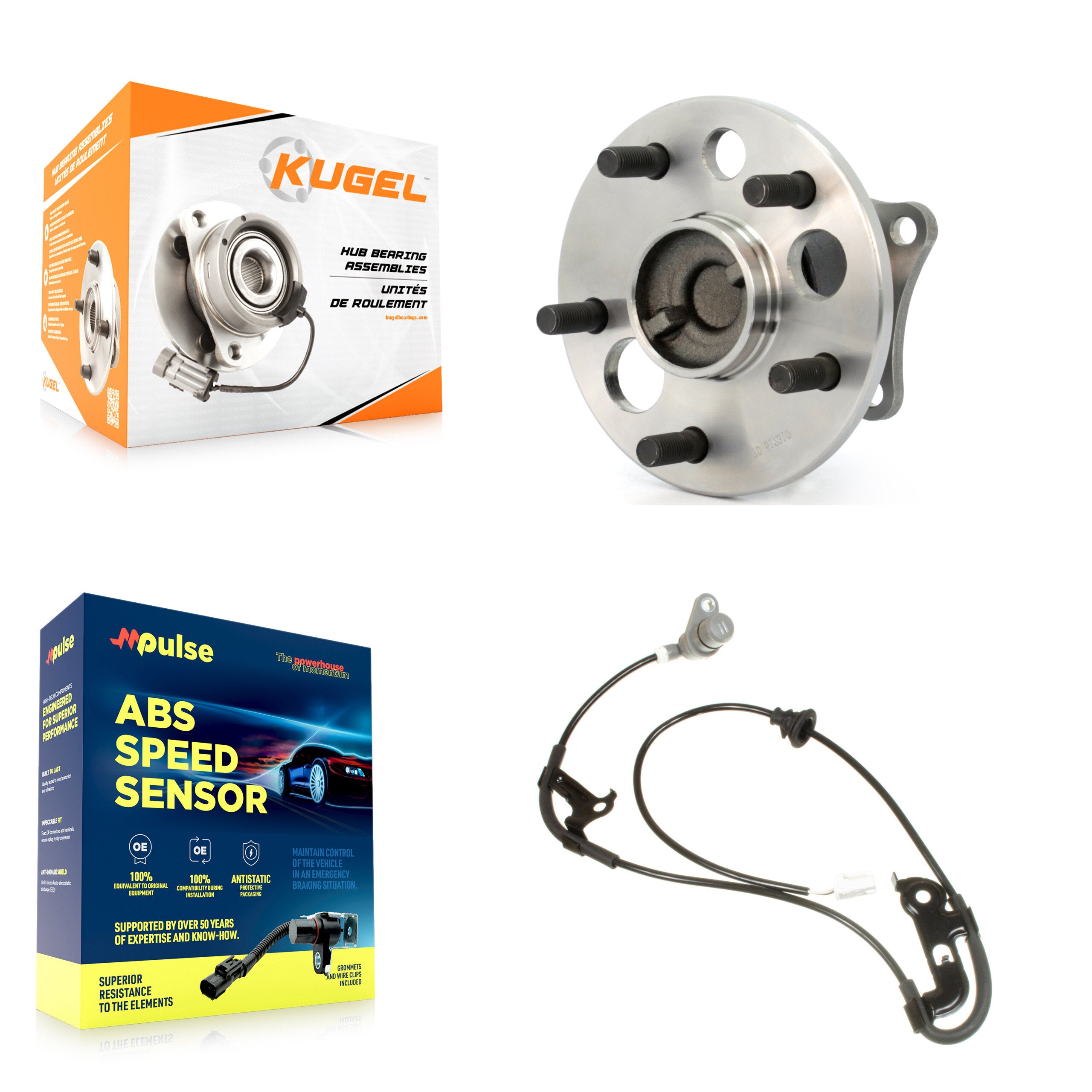 Kugel K7S-100535 Wheel Bearing and Hub Assembly for 1995-2004 Toyota Solara, Lexus ES300, Toyota Avalon & more - Rear product image