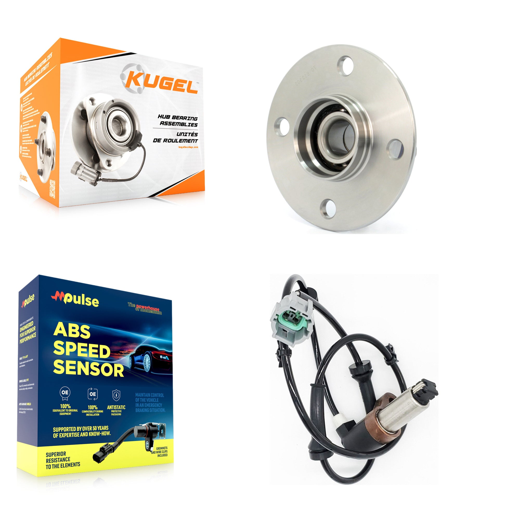Kugel K7S-100571 Wheel Bearing and Hub Assembly for 2001-2006 Nissan Sentra - Rear product image