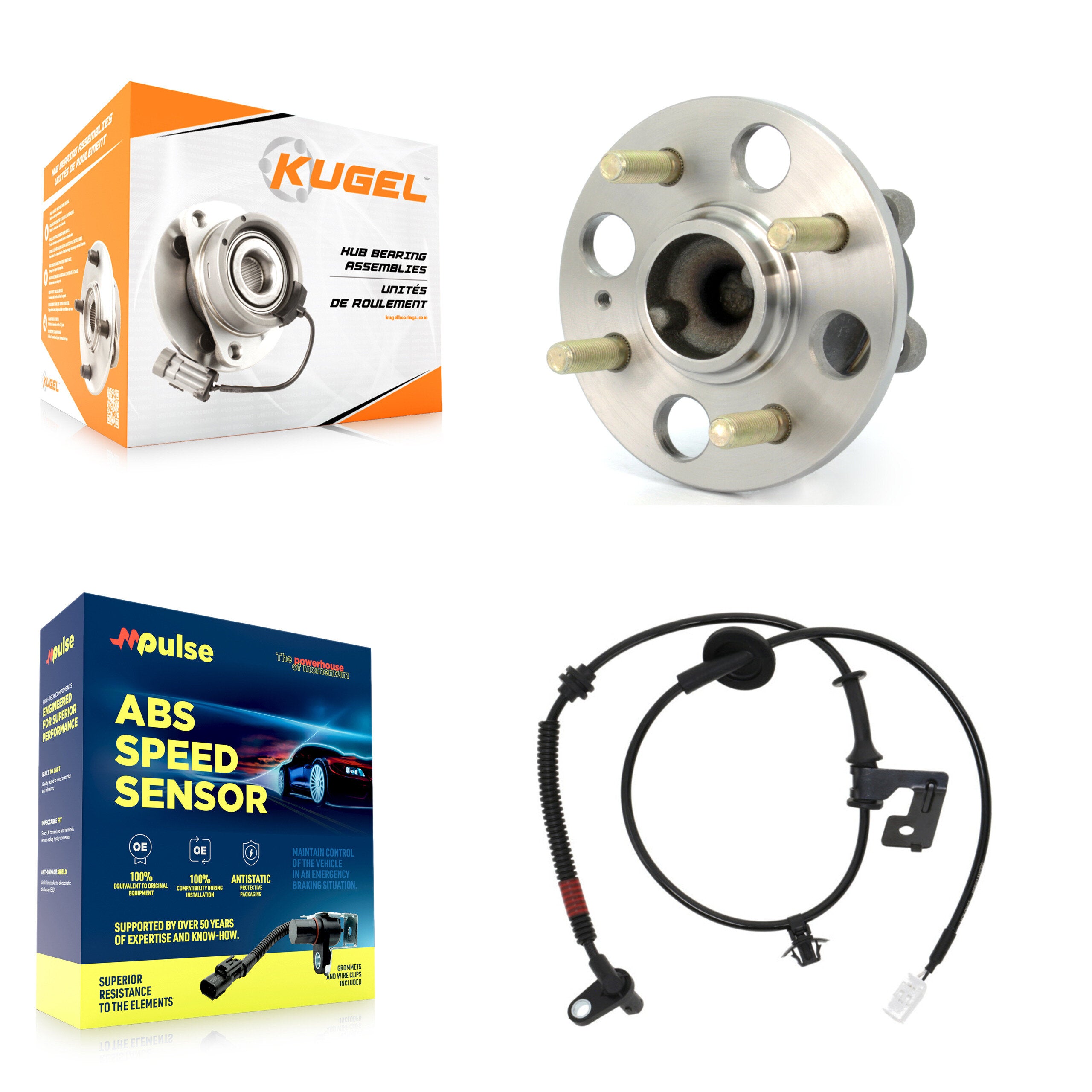 Kugel K7S-100581 Wheel Bearing and Hub Assembly for 2011 Hyundai Accent - Rear product image