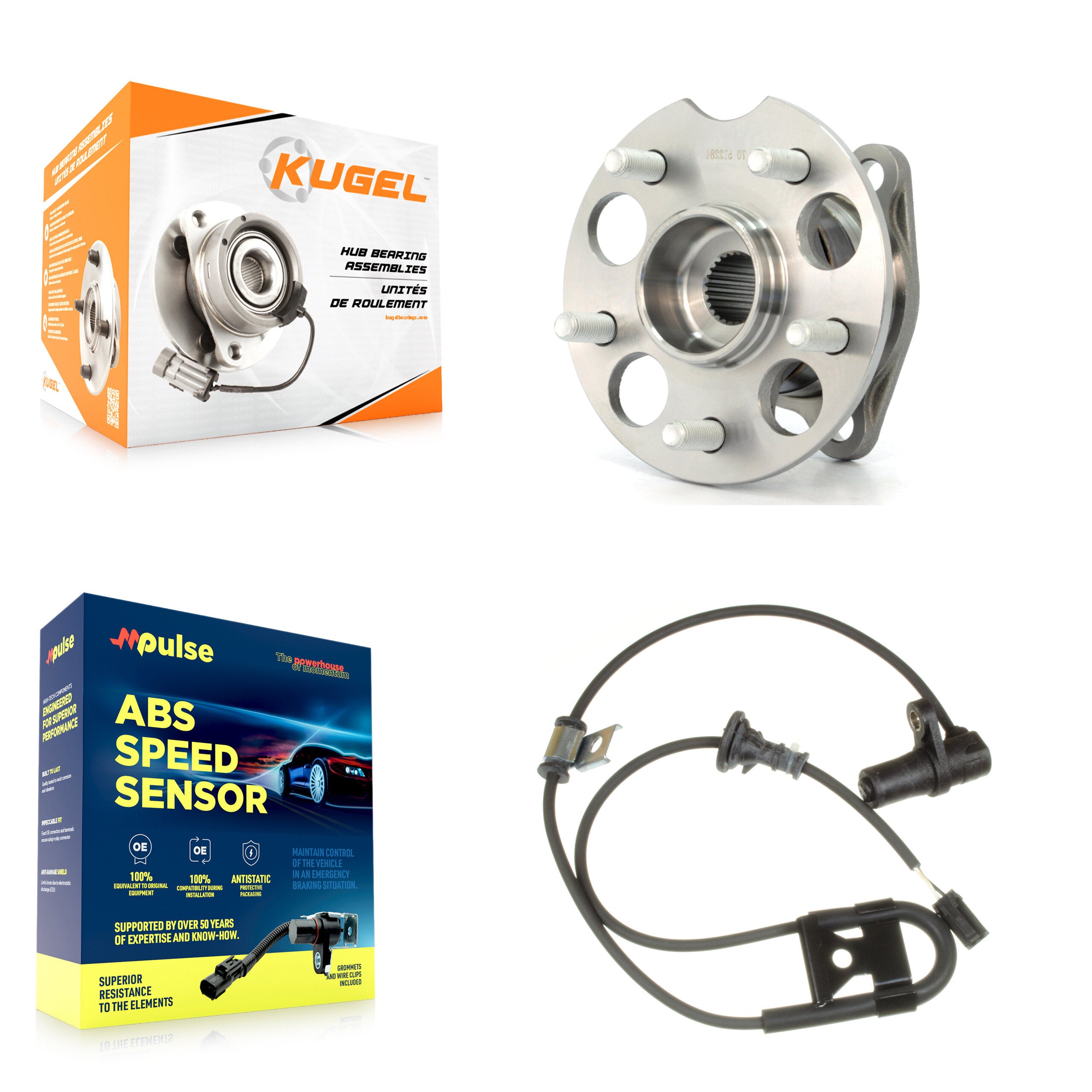 Kugel K7S-100587 Wheel Bearing and Hub Assembly for 2006 Toyota Highlander - Rear product image