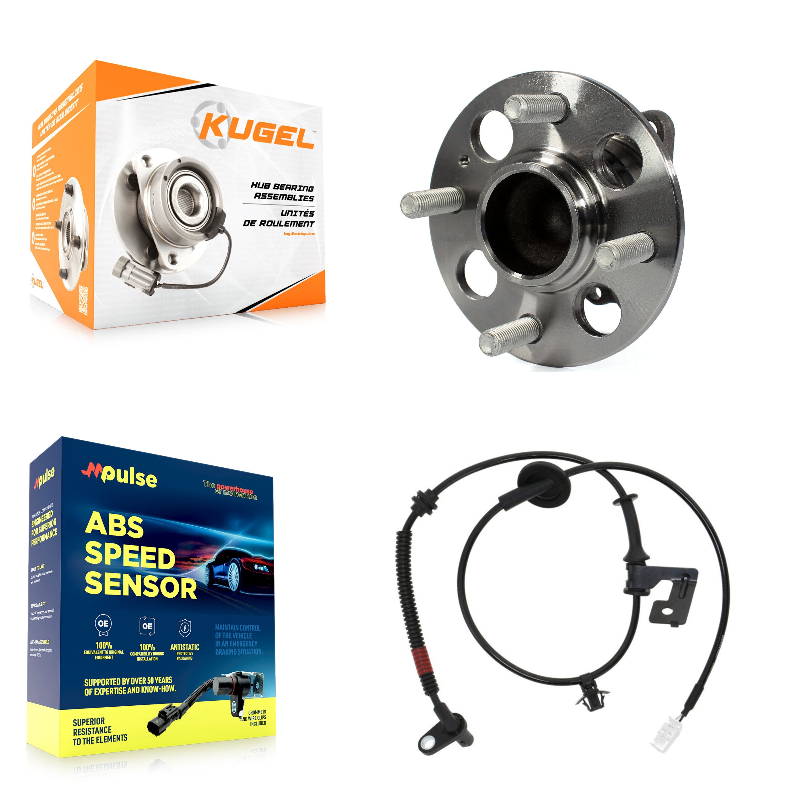 Kugel K7S-100590 Wheel Bearing and Hub Assembly for 2012-2013 Hyundai Accent - Rear product image