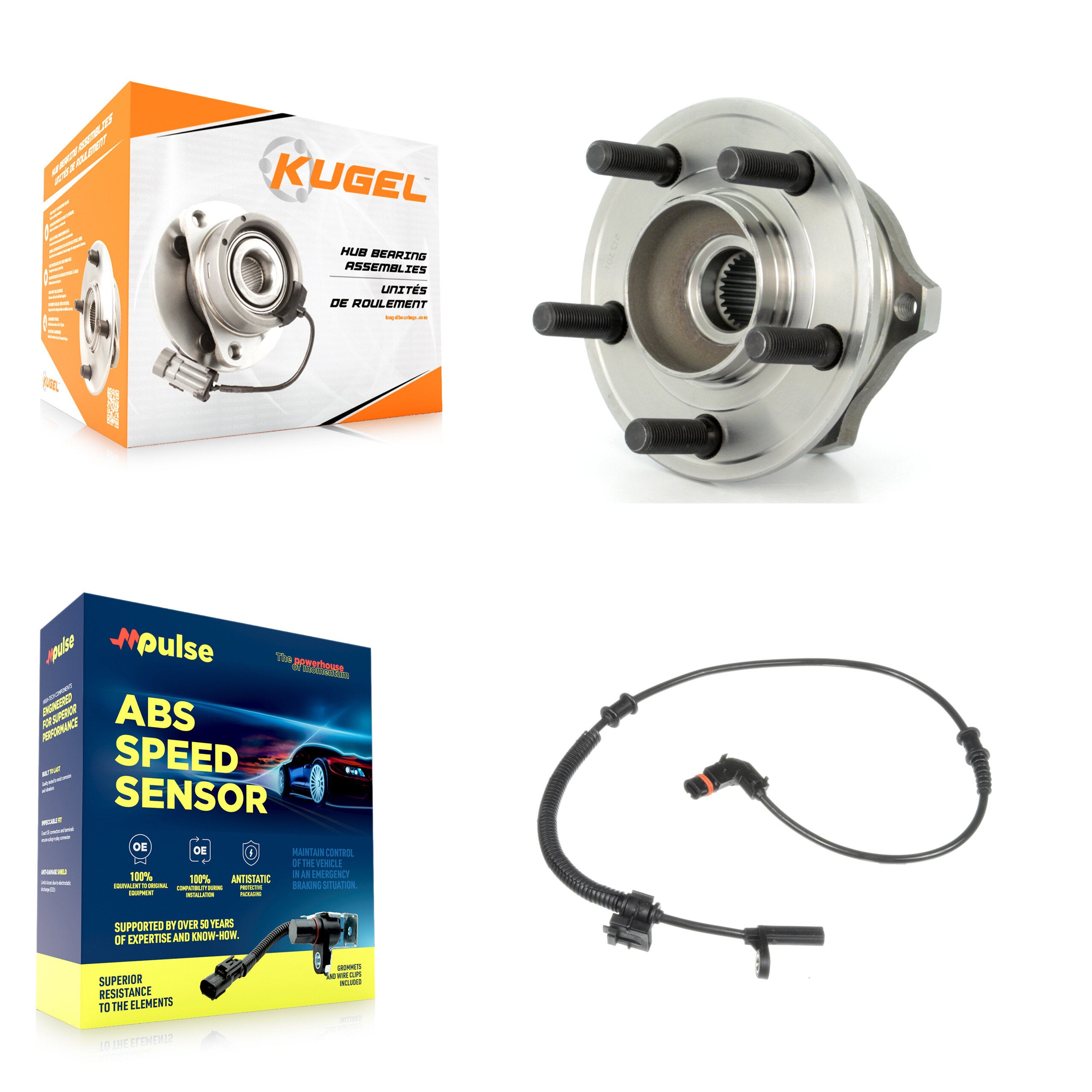Kugel K7S-100600 Wheel Bearing and Hub Assembly for 2005-2008 Dodge Charger, Dodge Magnum - Rear product image
