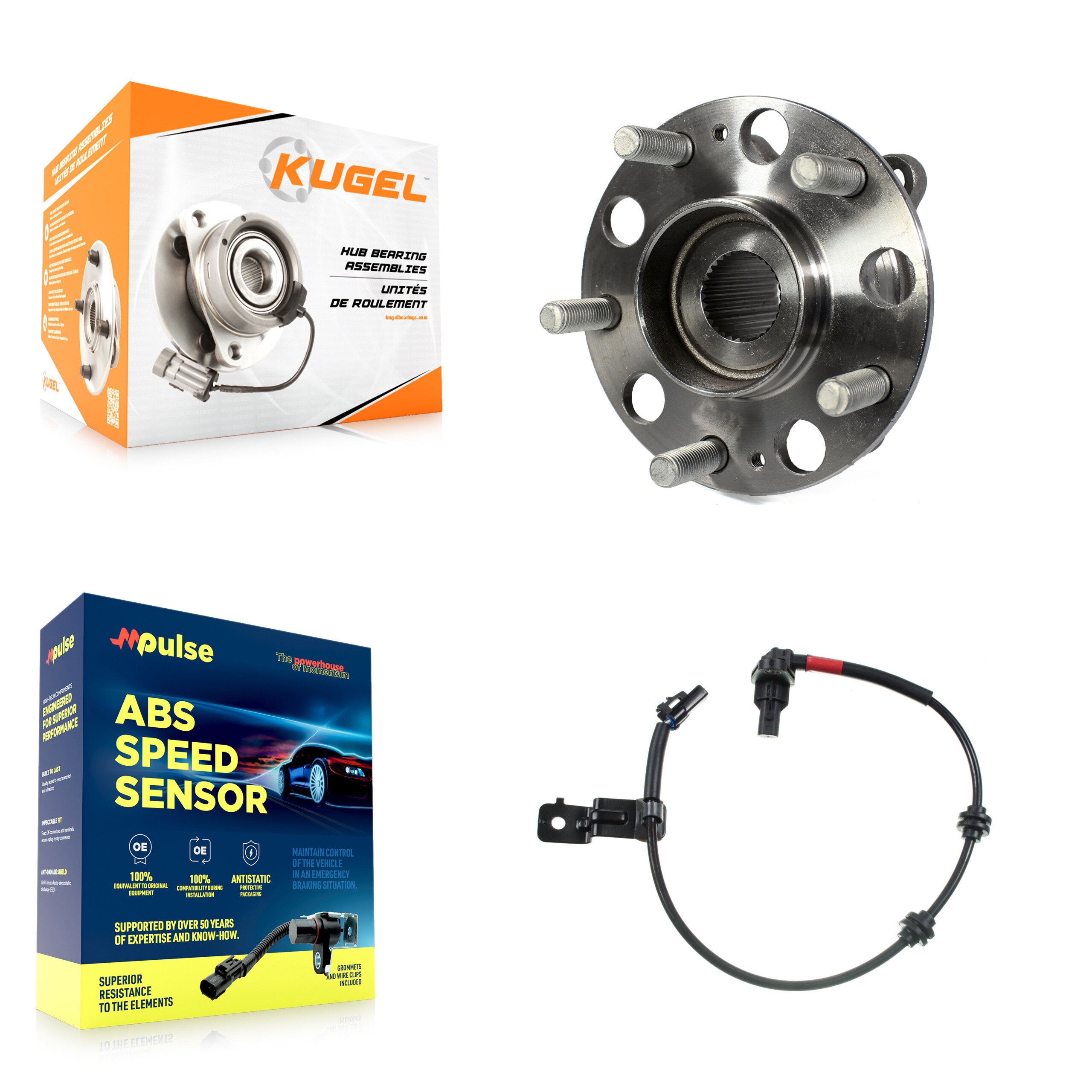 Kugel K7S-100601 Wheel Bearing and Hub Assembly for 2010-2016 Hyundai Genesis Coupe - Rear product image