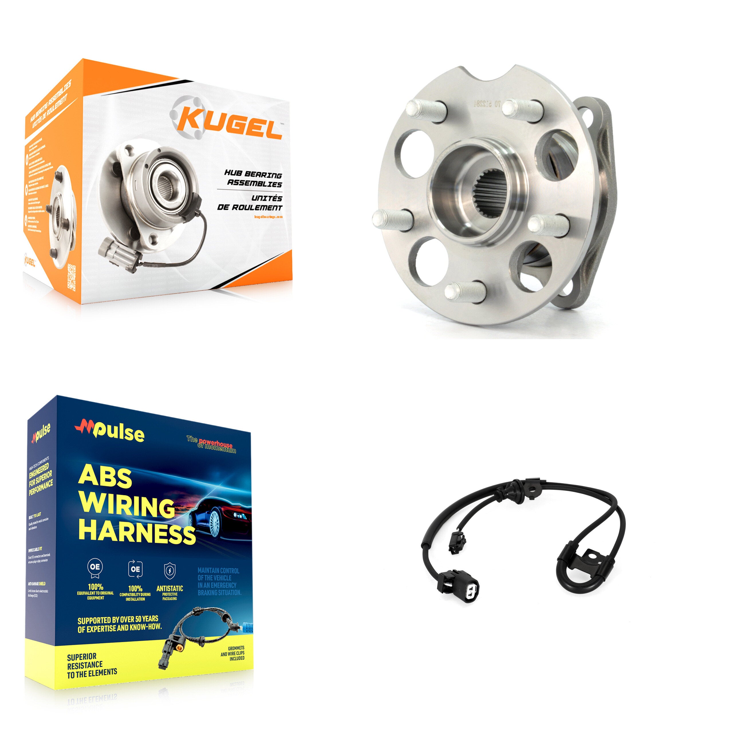 Kugel K7S-100623 Wheel Bearing and Hub Assembly for 2004-2006 Lexus RX330 - Rear product image