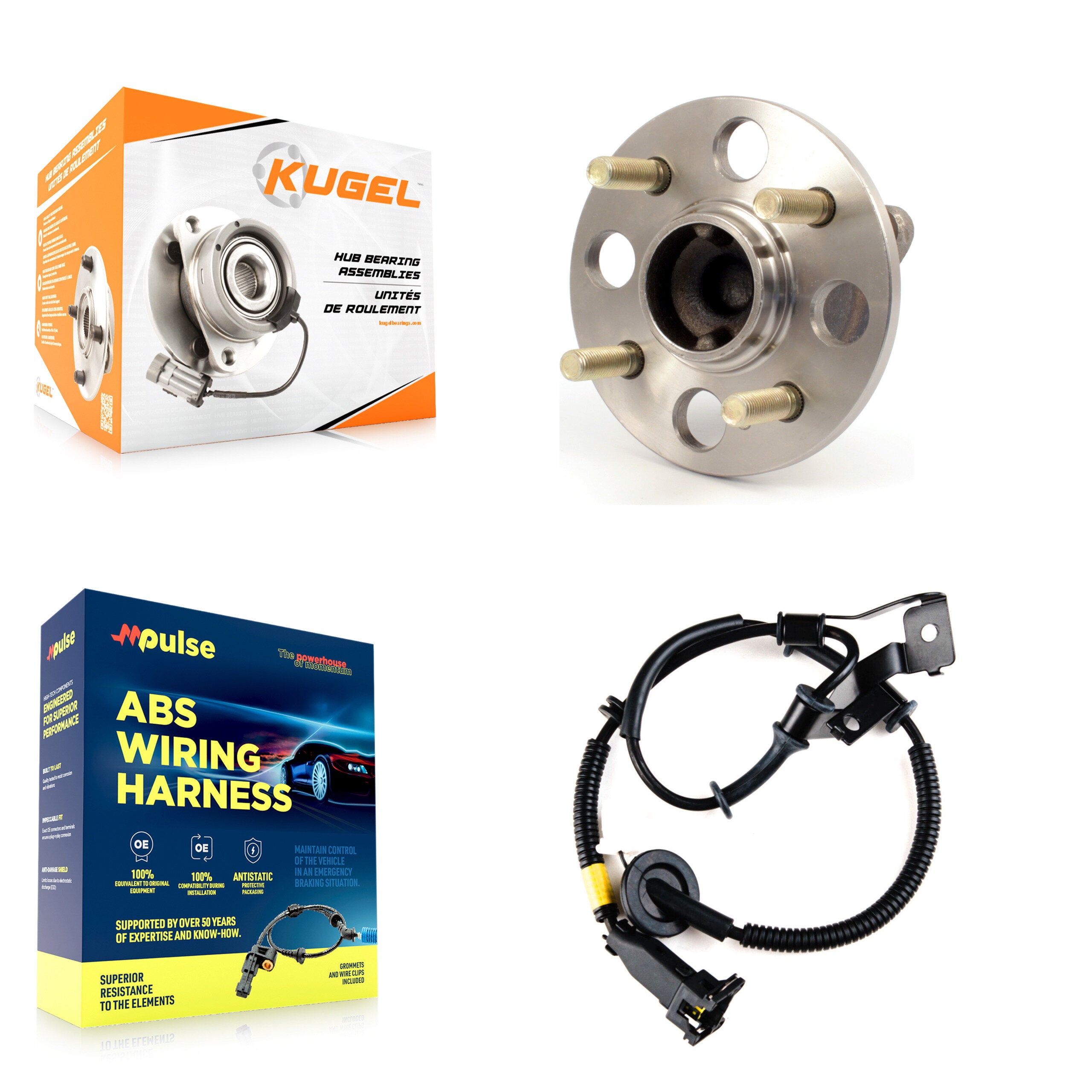 Kugel K7S-100634 Wheel Bearing and Hub Assembly for 2006-2011 Kia Rio, Kia Rio5 - Rear product image