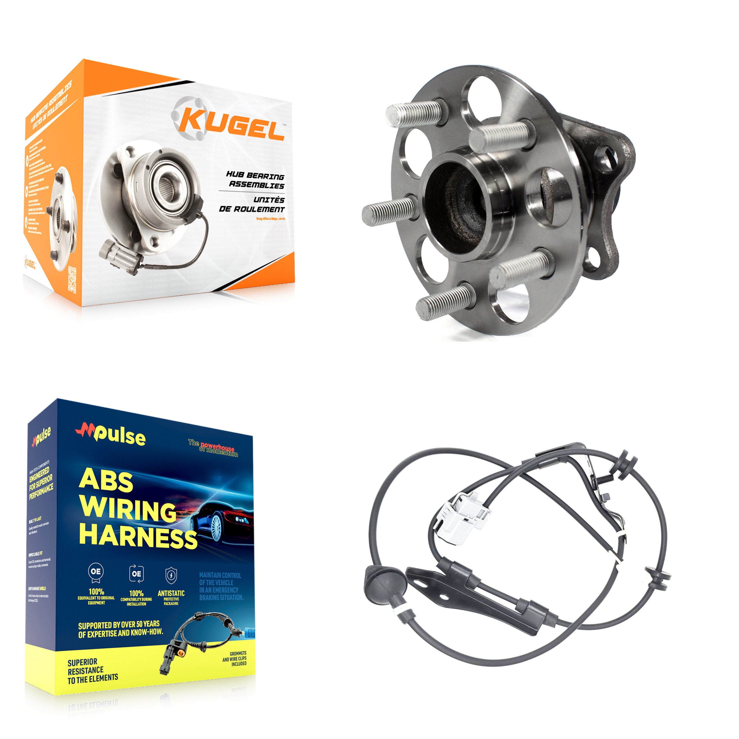 Kugel K7S-100637 Wheel Bearing and Hub Assembly for 2010-2015 Toyota Prius, Toyota Prius Plug-In - Rear product image