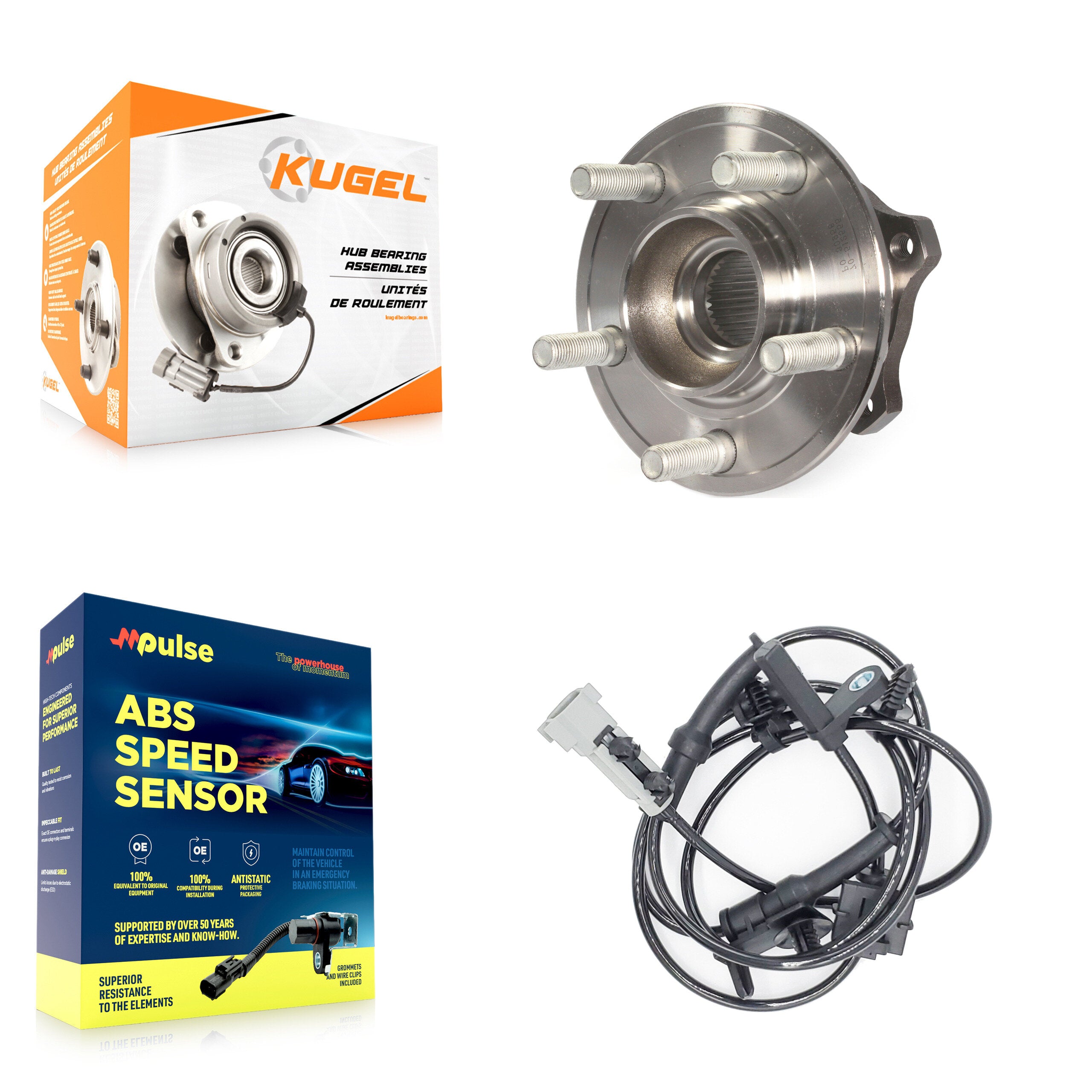 Kugel K7S-100688 Wheel Bearing and Hub Assembly for 2015-2022 Dodge Challenger, Chrysler 300, Dodge Charger - Rear product image