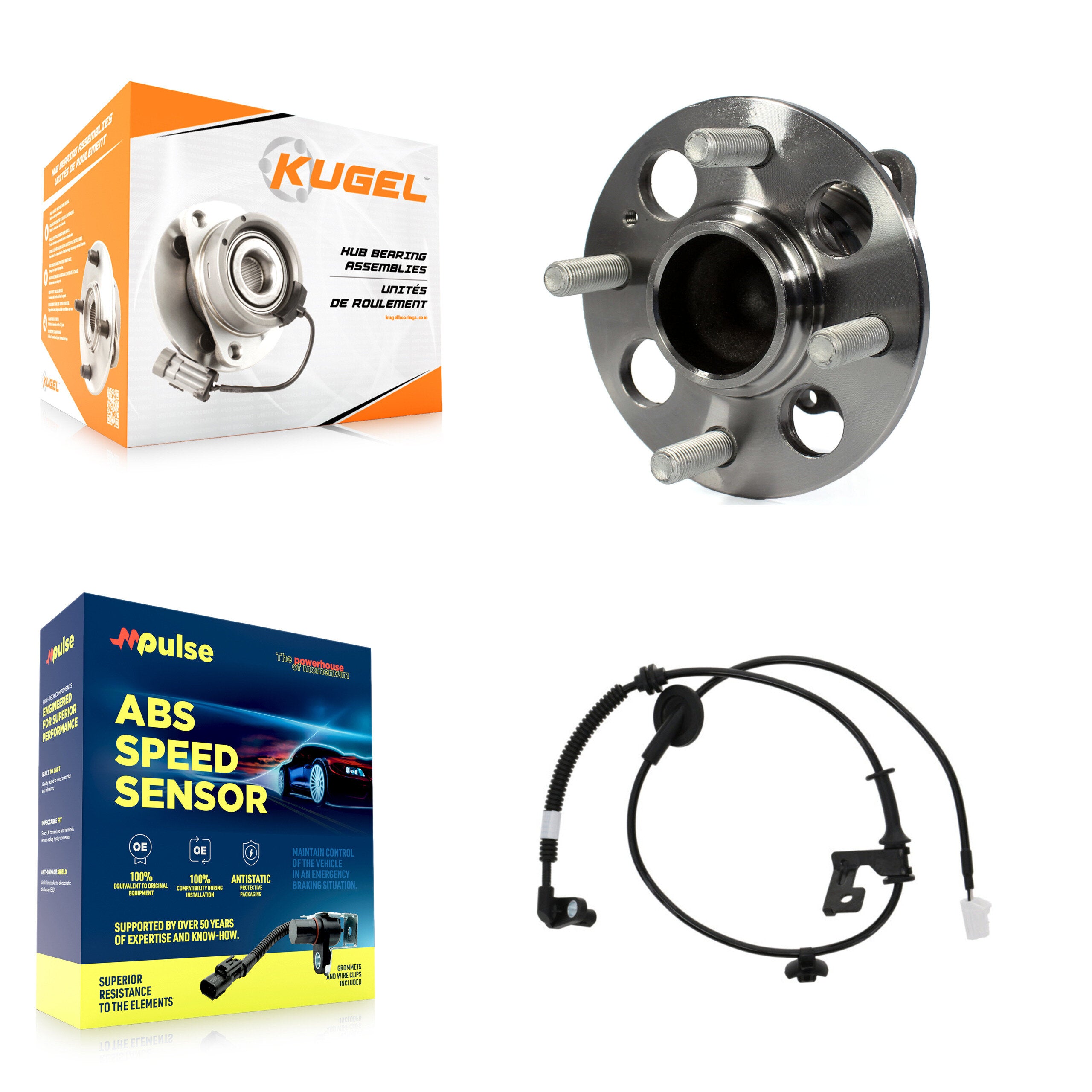Kugel K7S-100709 Wheel Bearing and Hub Assembly for 2012-2013 Hyundai Accent - Rear product image