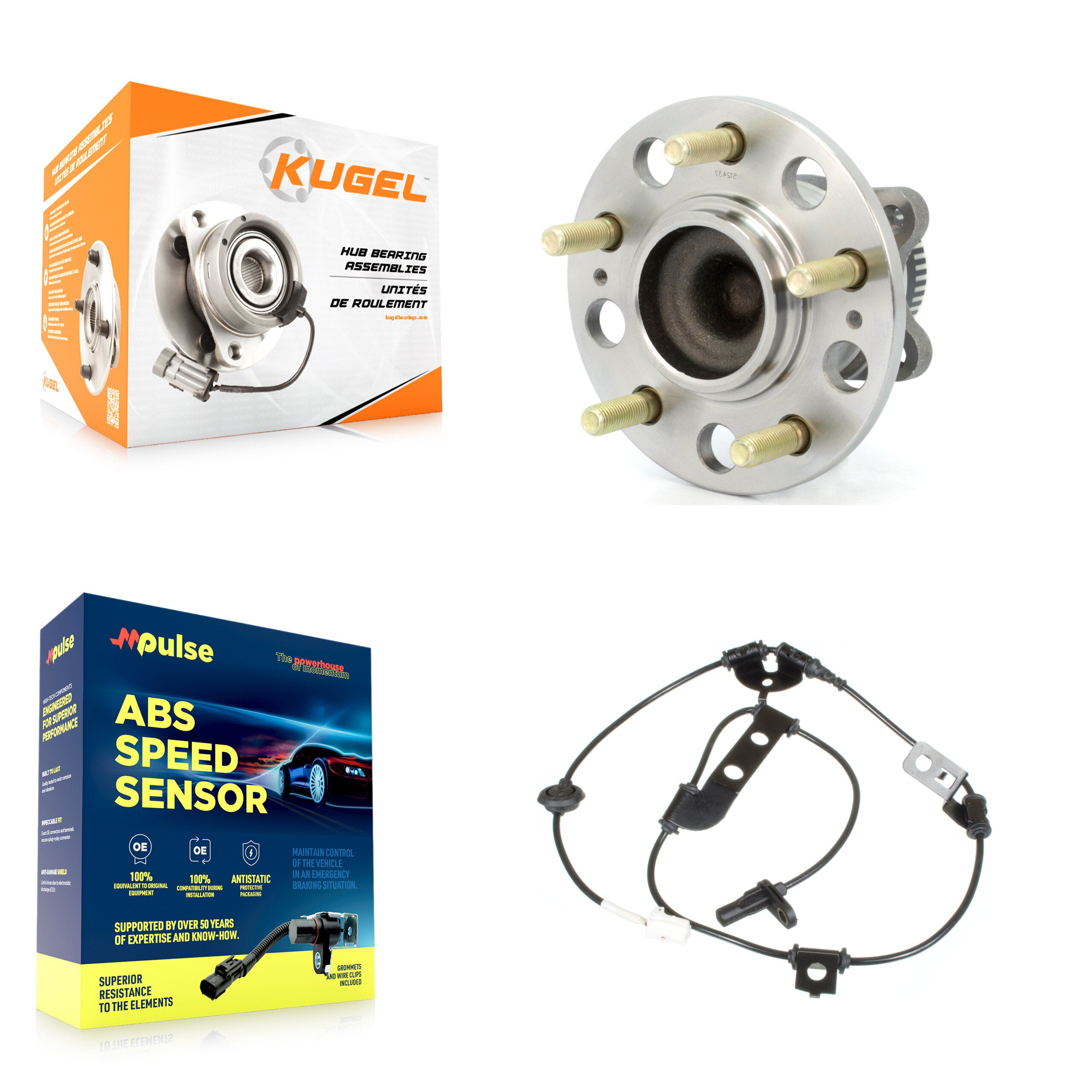 Kugel K7S-100720 Wheel Bearing and Hub Assembly for 2010-2016 Hyundai Tucson, Kia Sportage - Rear product image