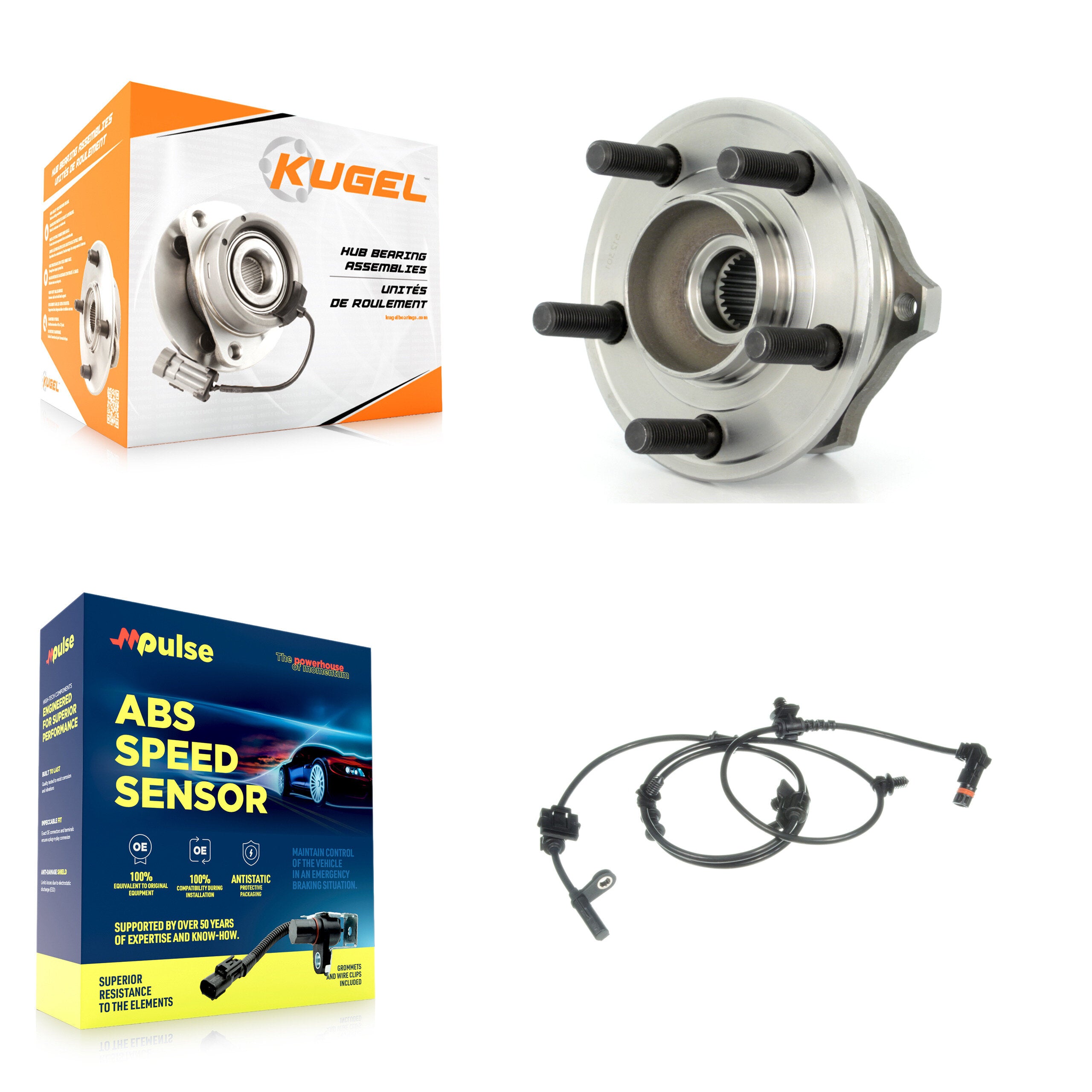Kugel K7S-100722 Wheel Bearing and Hub Assembly for 2005-2008 Dodge Charger, Dodge Magnum - Rear product image