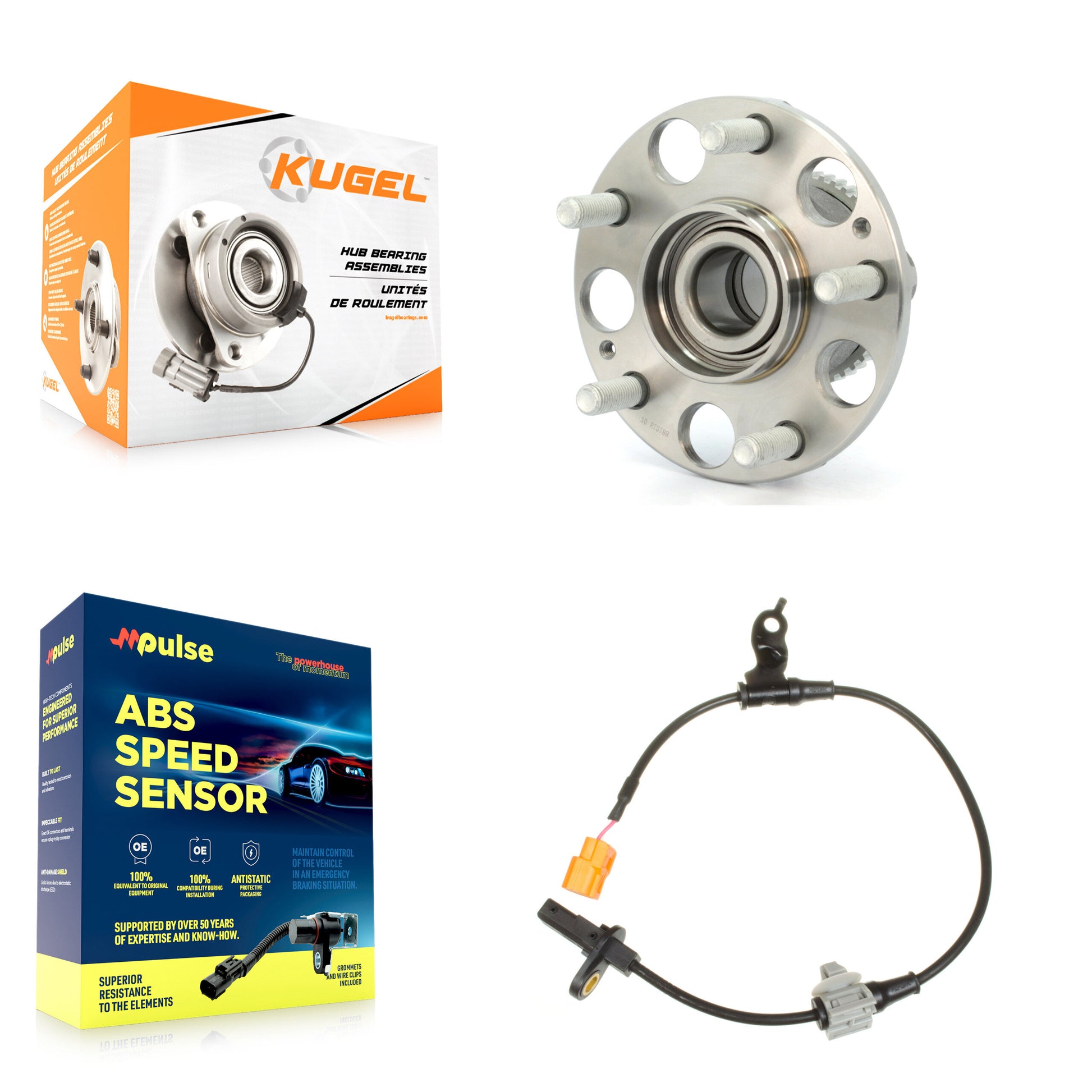 Kugel K7S-100726 Wheel Bearing and Hub Assembly for 2003-2007 Honda Accord - Rear product image