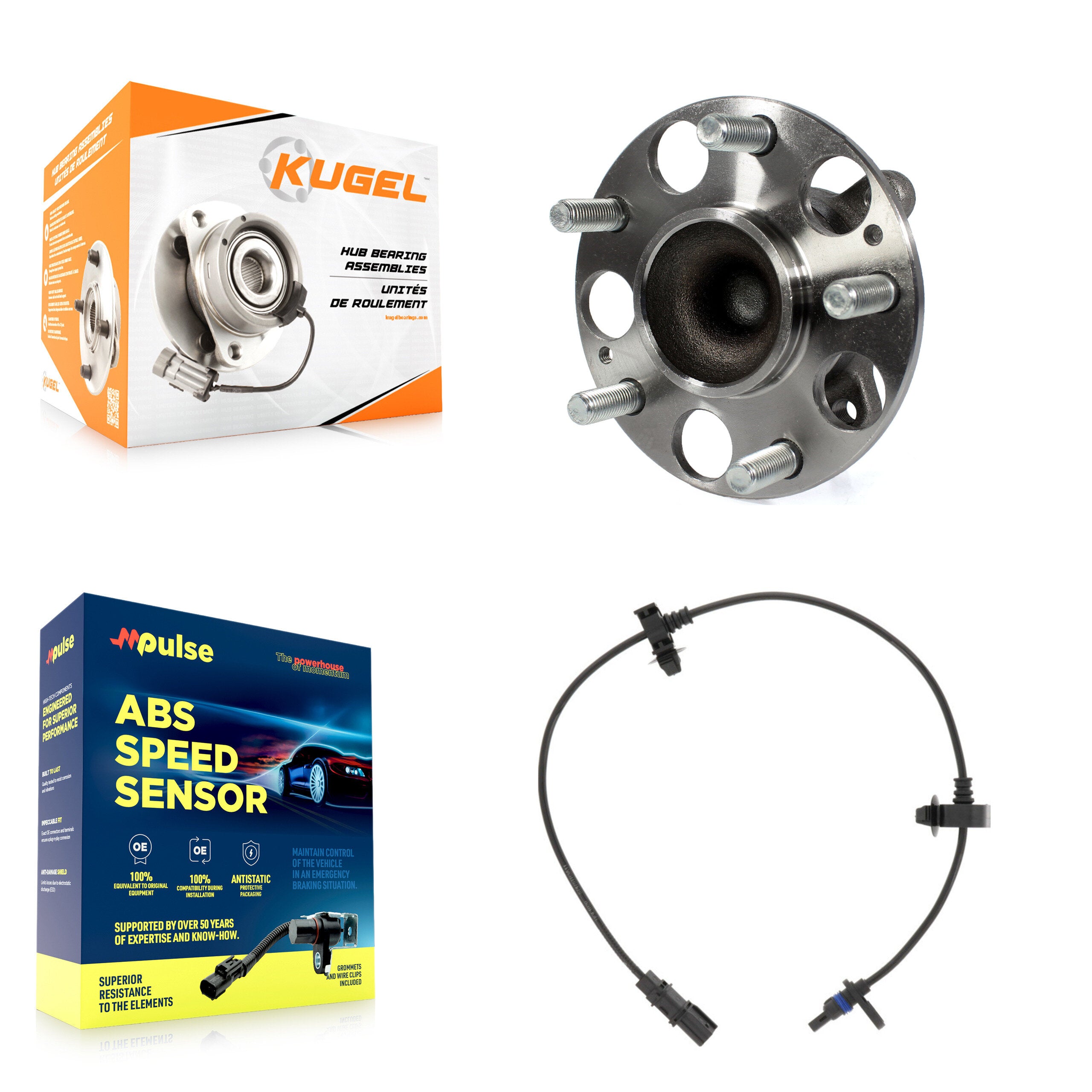 Kugel K7S-100756 Wheel Bearing and Hub Assembly for 2013-2015 Honda Civic - Rear product image