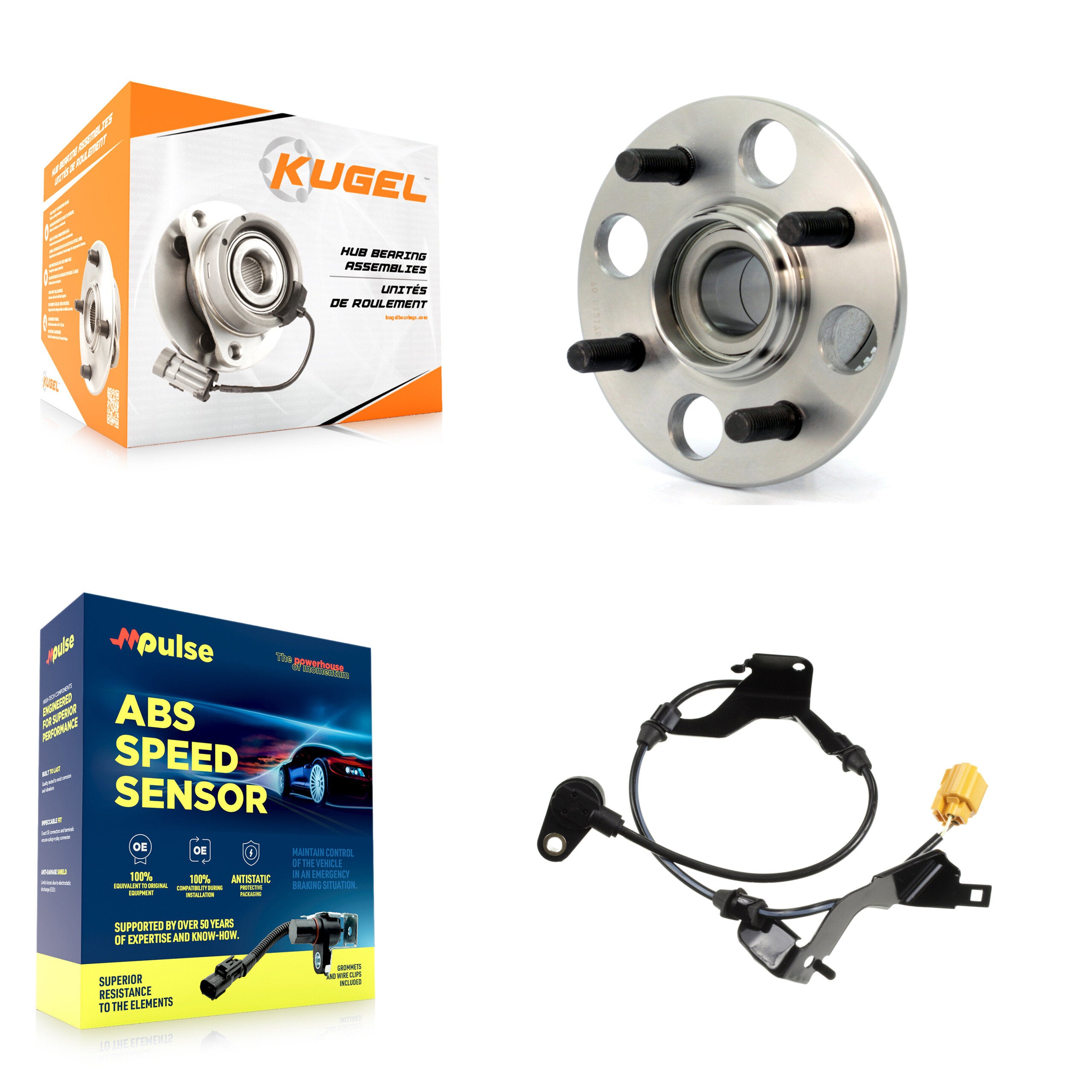 Kugel K7S-100766 Wheel Bearing and Hub Assembly for 2003-2005 Honda Civic - Rear product image