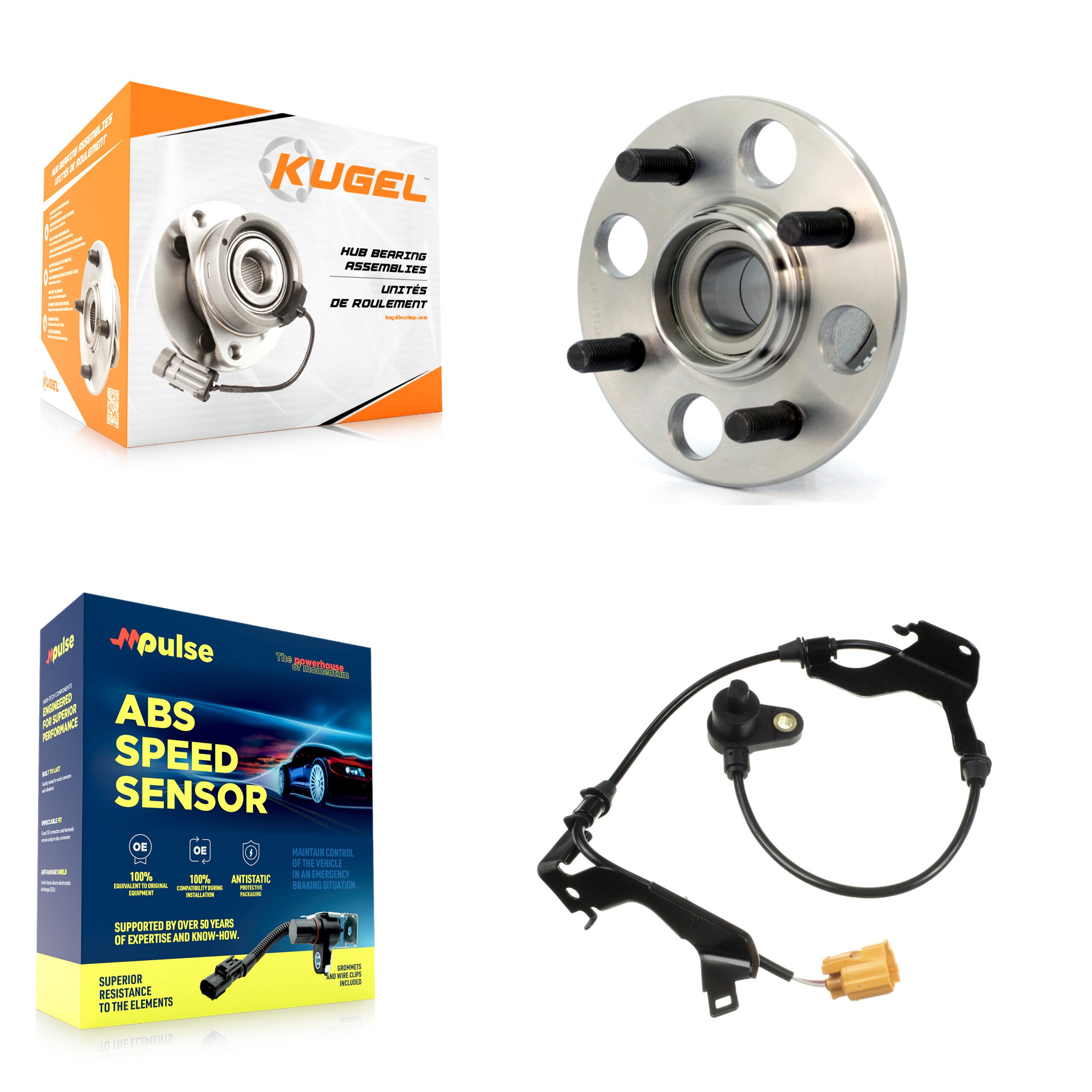 Kugel K7S-100769 Wheel Bearing and Hub Assembly for 2003-2005 Honda Civic - Rear product image
