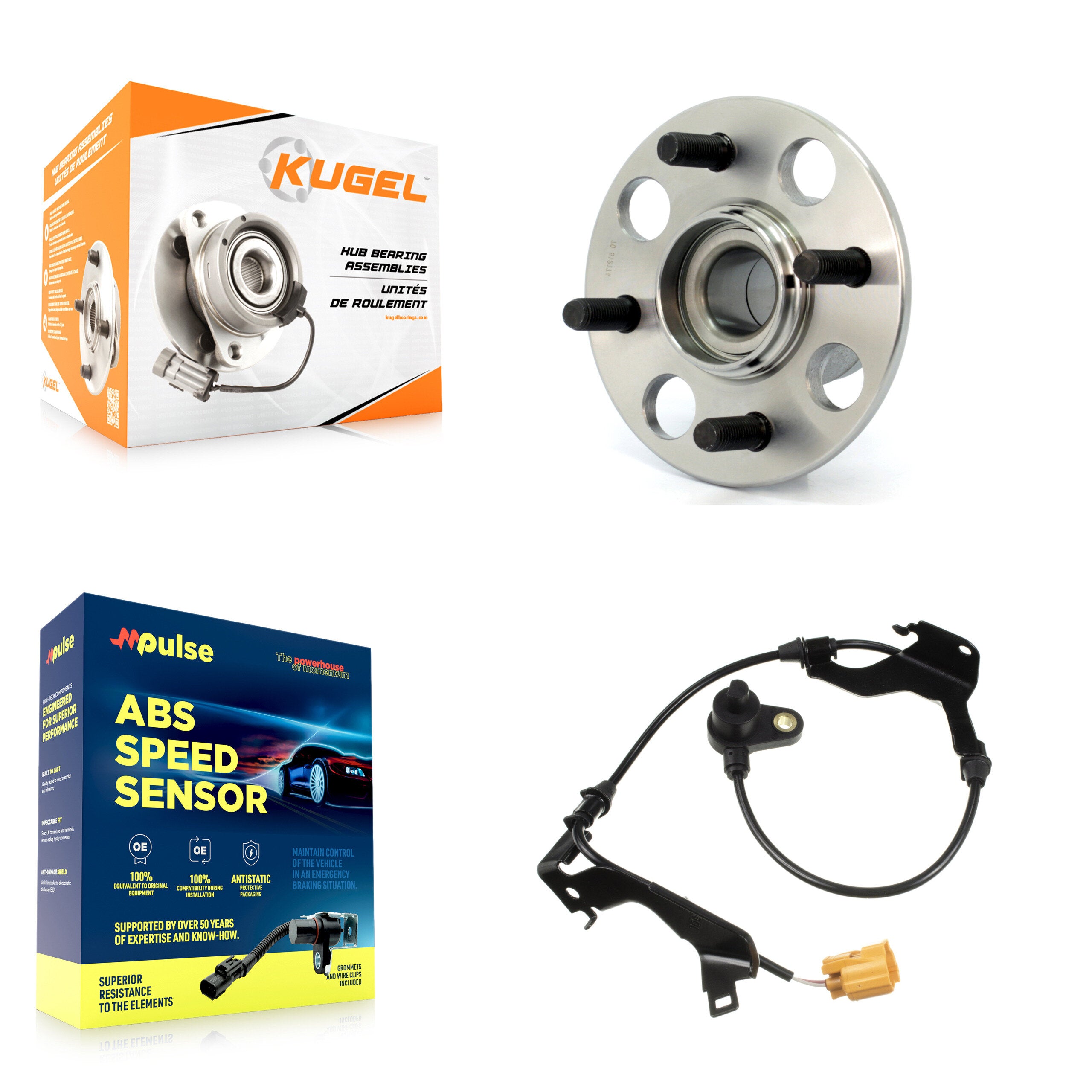 Kugel K7S-100770 Wheel Bearing and Hub Assembly for 2003-2005 Honda Civic - Rear product image
