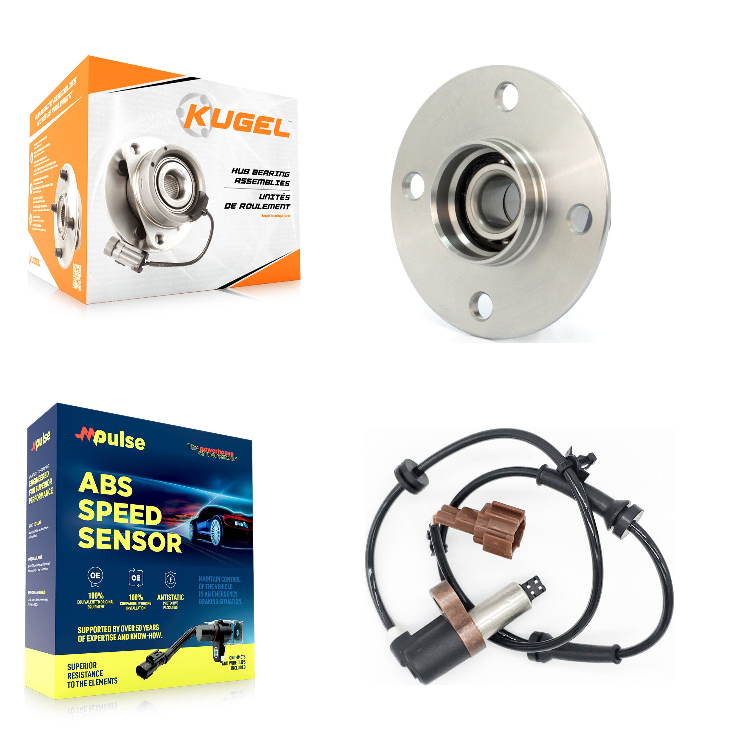 Kugel K7S-100783 Wheel Bearing and Hub Assembly for 2001-2006 Nissan Sentra - Rear product image