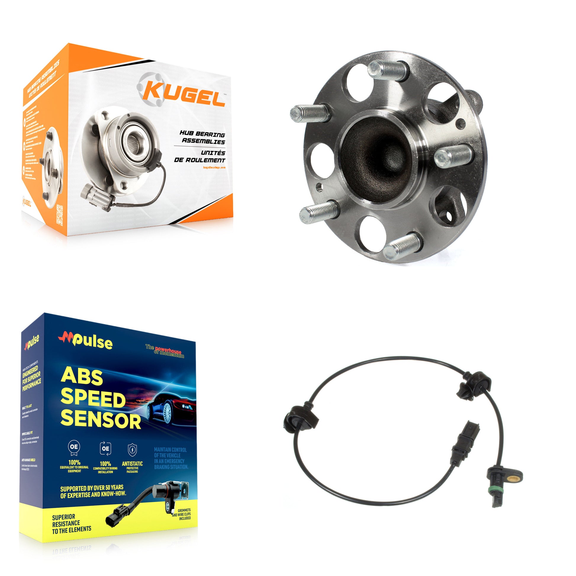 Kugel K7S-100829 Wheel Bearing and Hub Assembly for 2012 Honda Civic - Rear product image