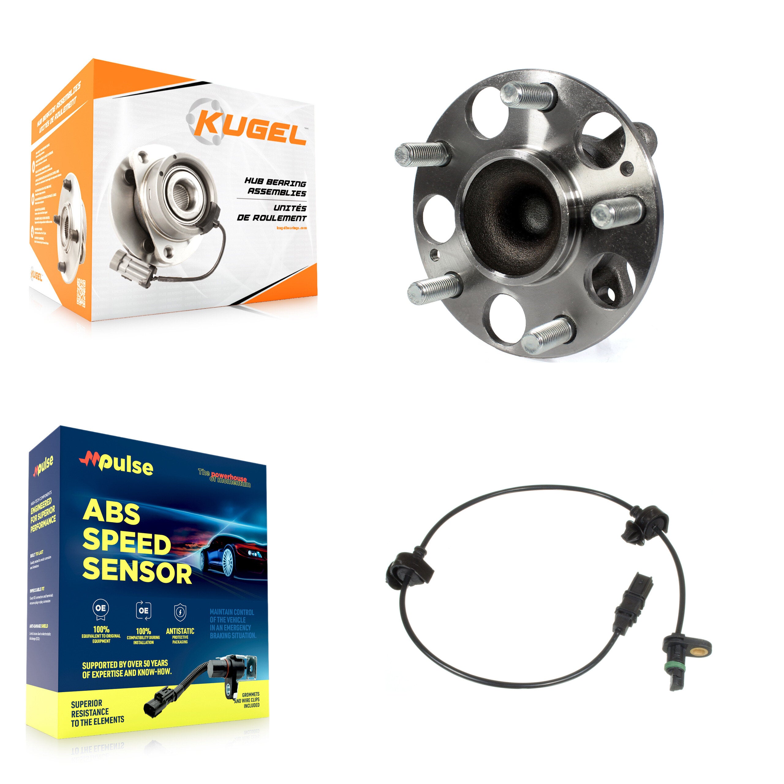 Kugel K7S-100829 Wheel Bearing and Hub Assembly for 2012 Honda Civic - Rear product image