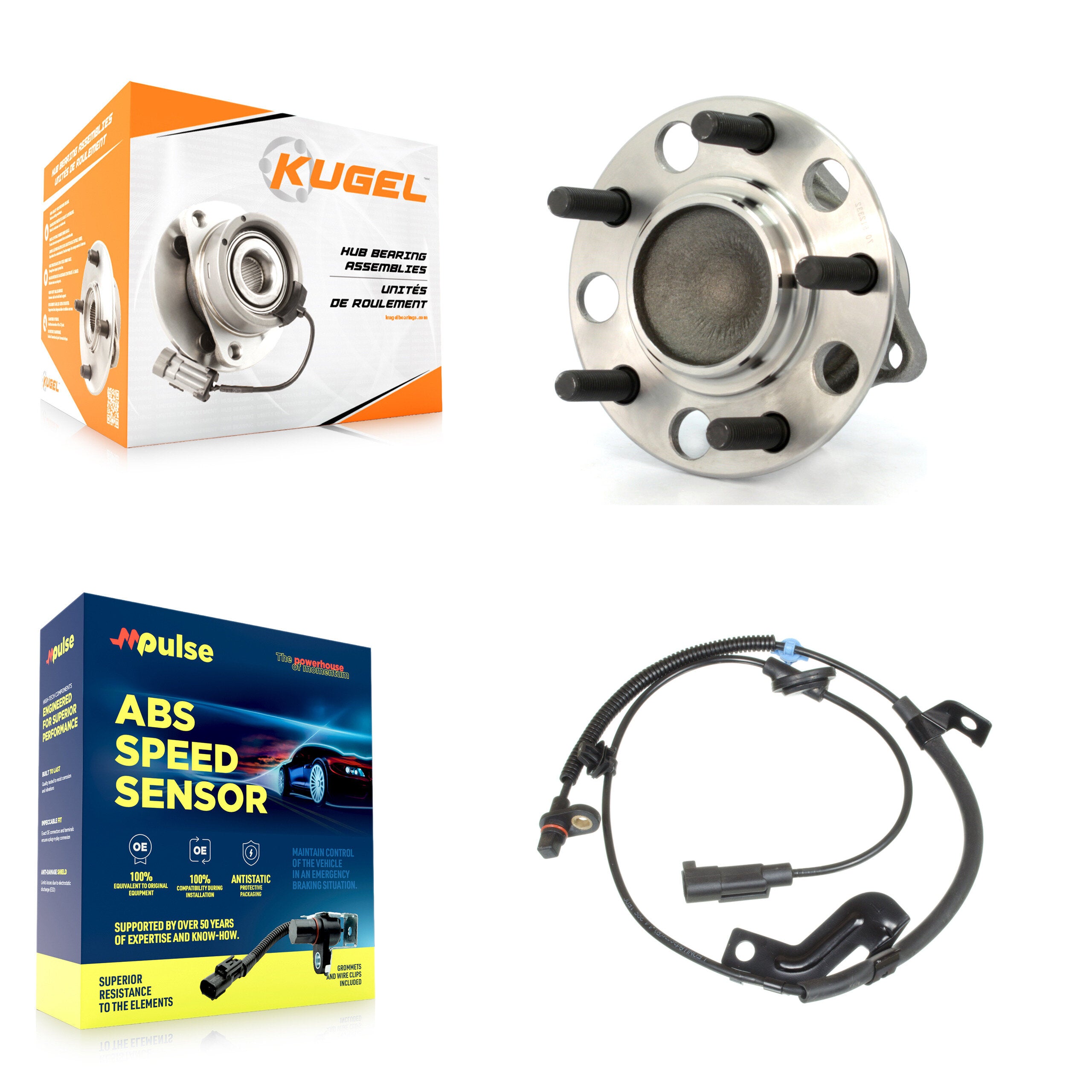 Kugel K7S-100834 Wheel Bearing and Hub Assembly for 2007-2017 Jeep Compass, Jeep Patriot, Dodge Caliber - Rear product image