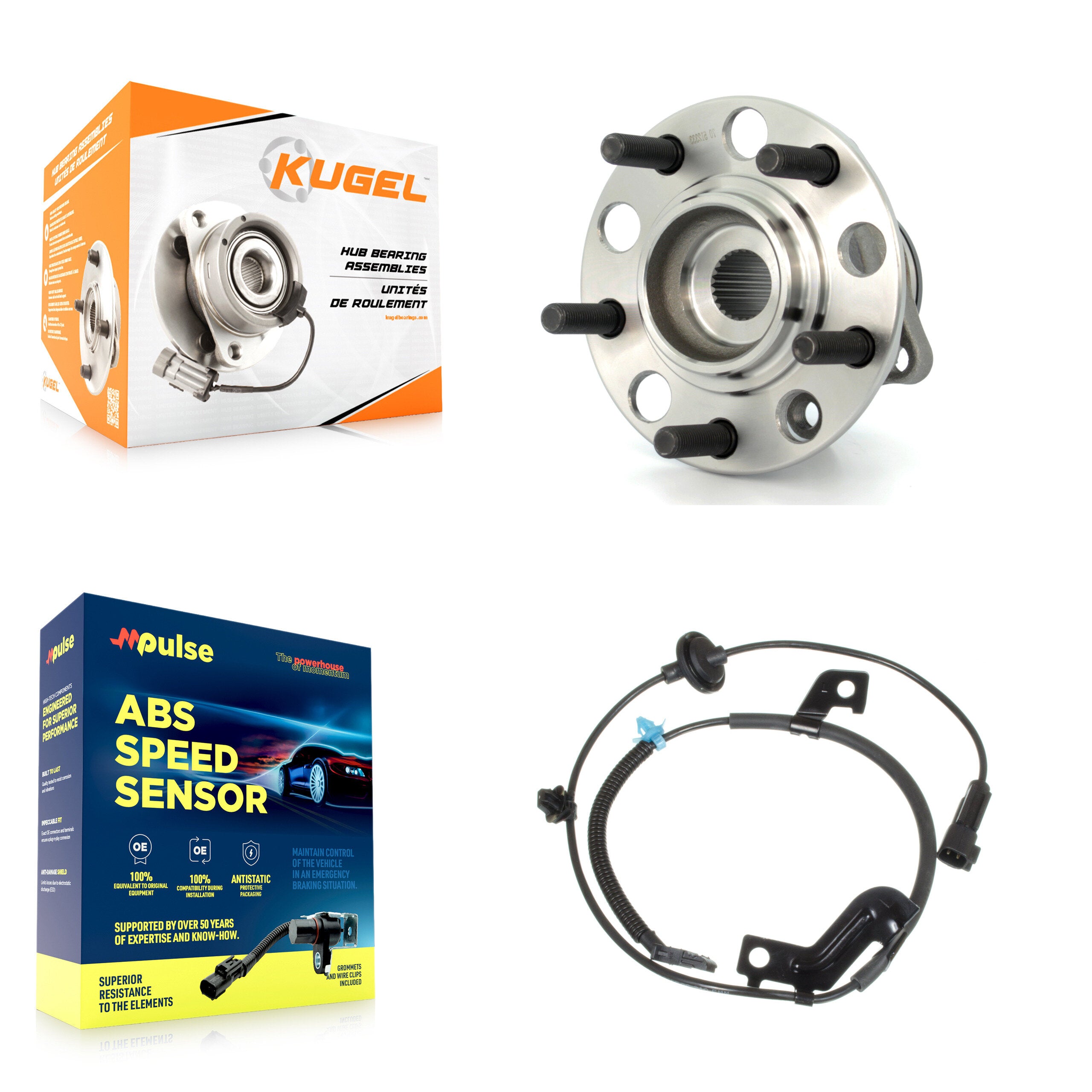 Kugel K7S-100835 Wheel Bearing and Hub Assembly for 2007-2017 Jeep Compass, Jeep Patriot, Dodge Caliber - Rear product image