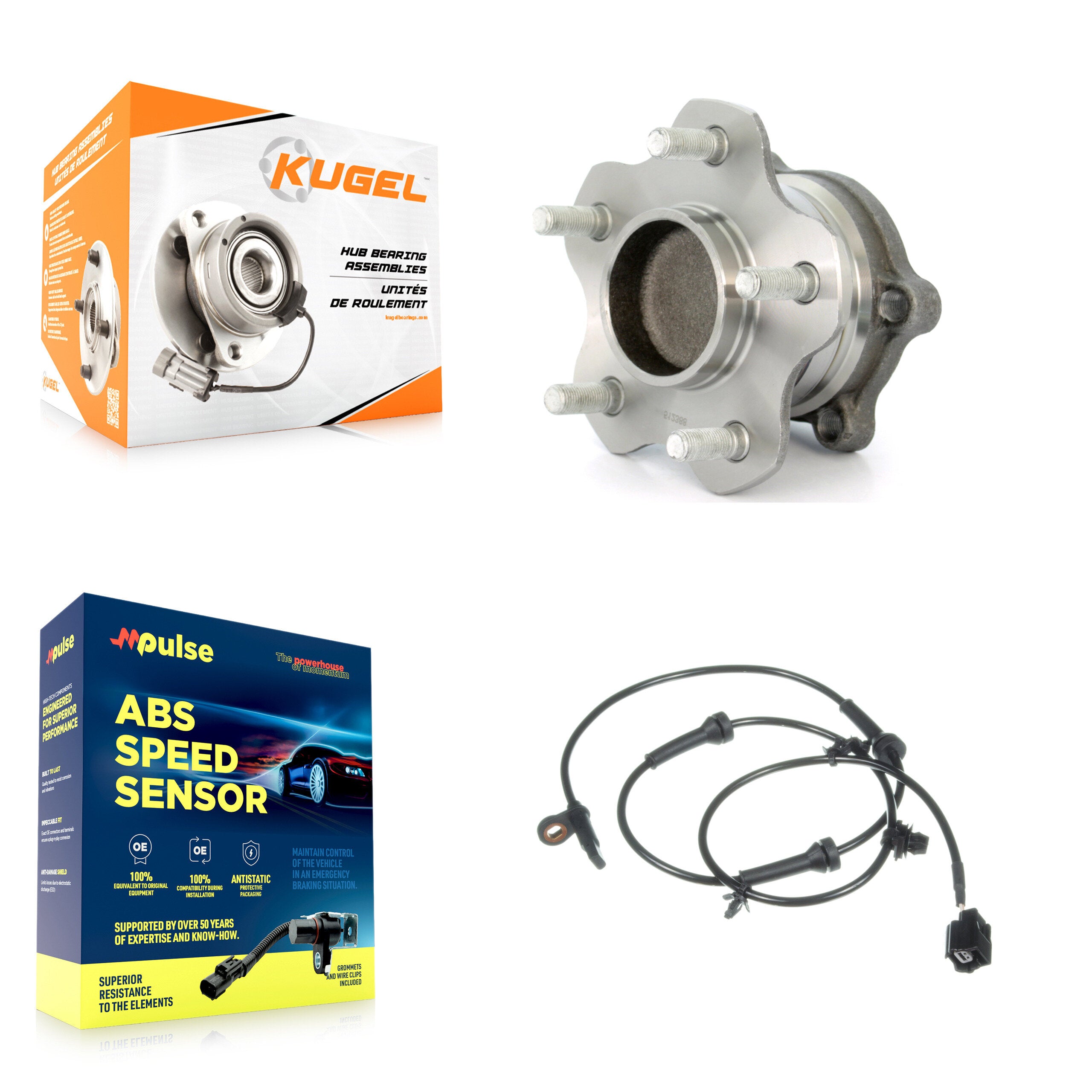 Kugel K7S-100850 Wheel Bearing and Hub Assembly for 2013-2020 INFINITI QX60, Nissan Pathfinder - Rear product image