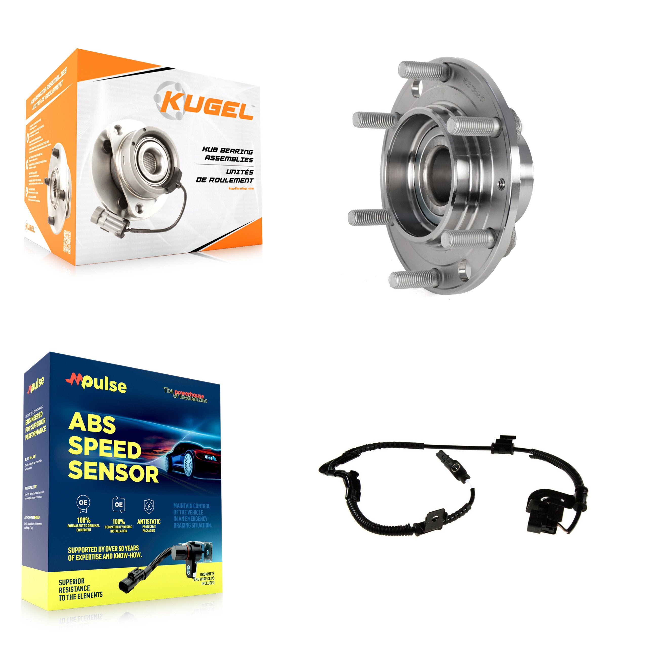 Kugel K7S-100856 Wheel Bearing and Hub Assembly for 2006-2014 Kia Sedona, Hyundai Entourage - Rear product image