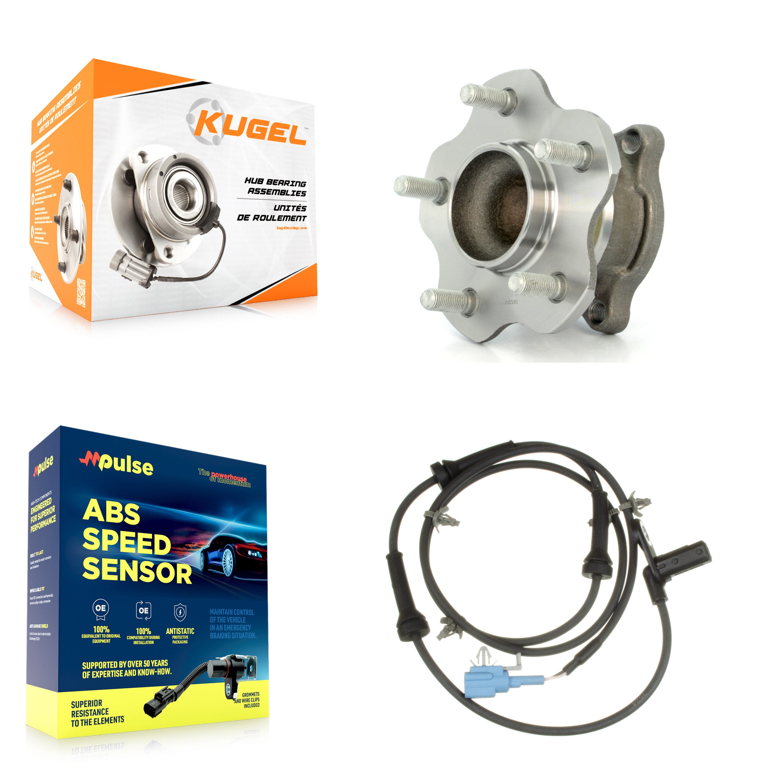 Kugel K7S-100897 Wheel Bearing and Hub Assembly for 2004-2008 Nissan Maxima - Rear product image