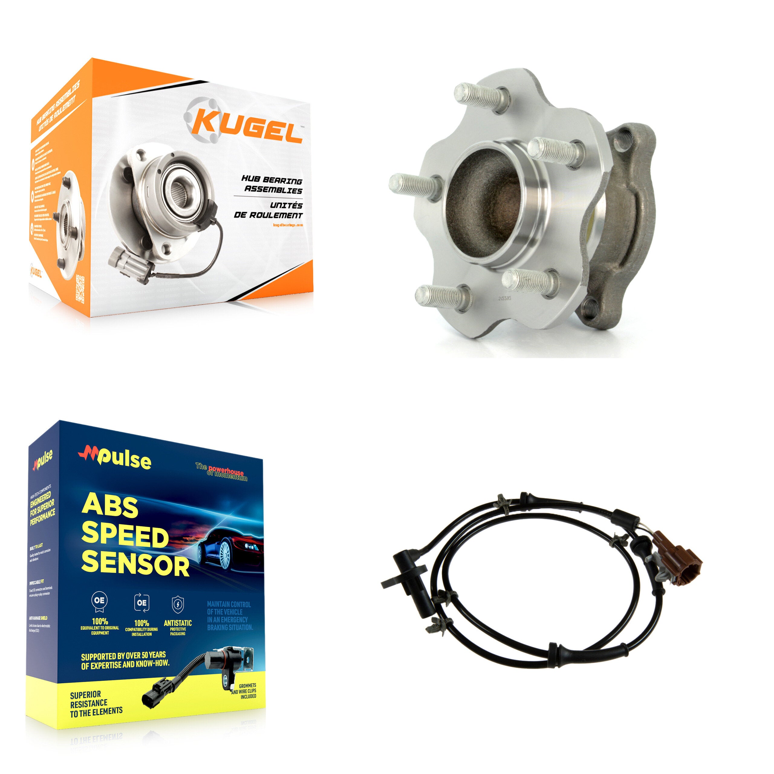 Kugel K7S-100909 Wheel Bearing and Hub Assembly for 2002-2004 Nissan Altima - Rear product image