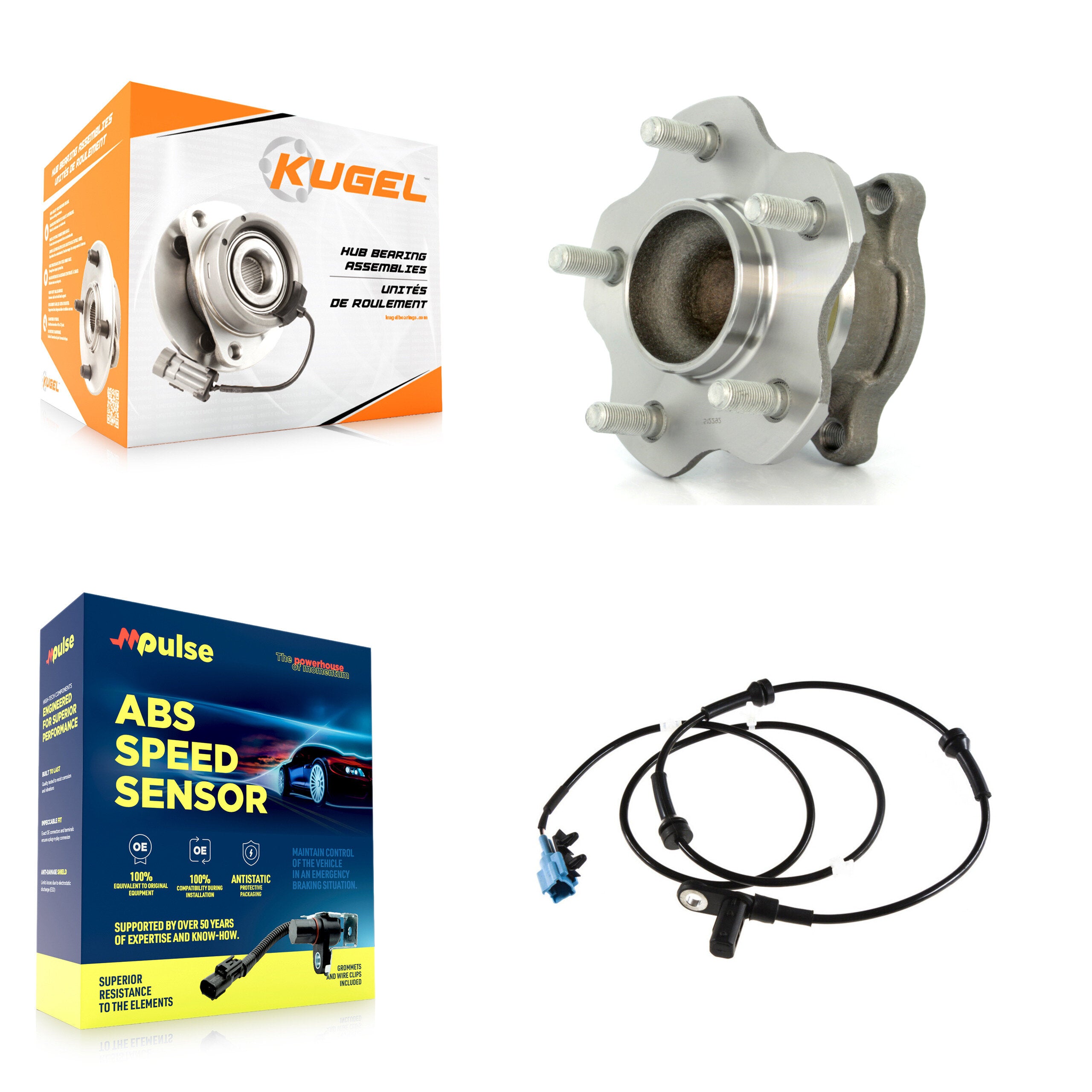 Kugel K7S-100927 Wheel Bearing and Hub Assembly for 2004-2009 Nissan Quest - Rear product image
