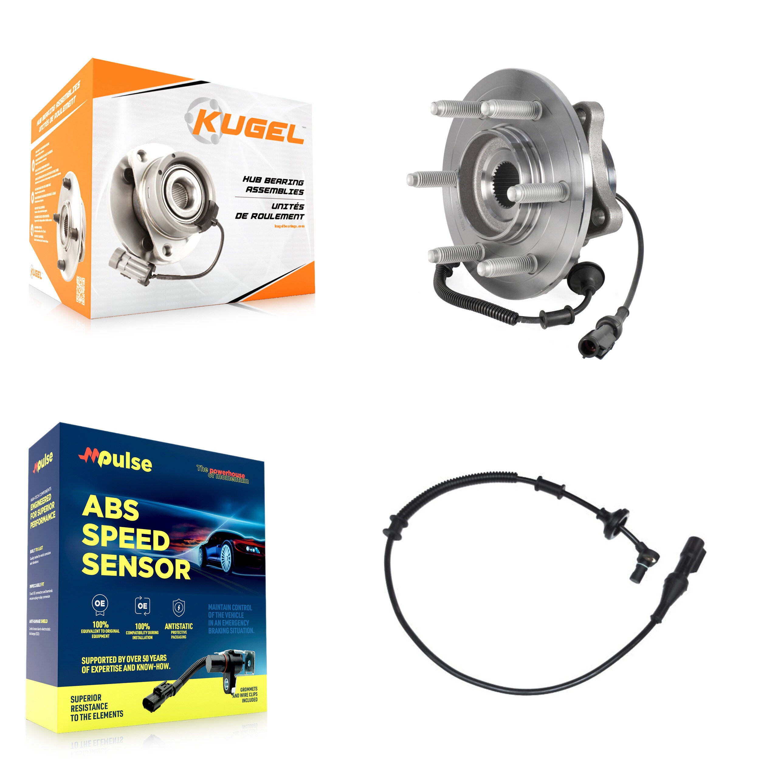 Kugel K7S-101568 Wheel Bearing and Hub Assembly for 2007-2010 Ford Expedition, Lincoln Navigator - Rear product image