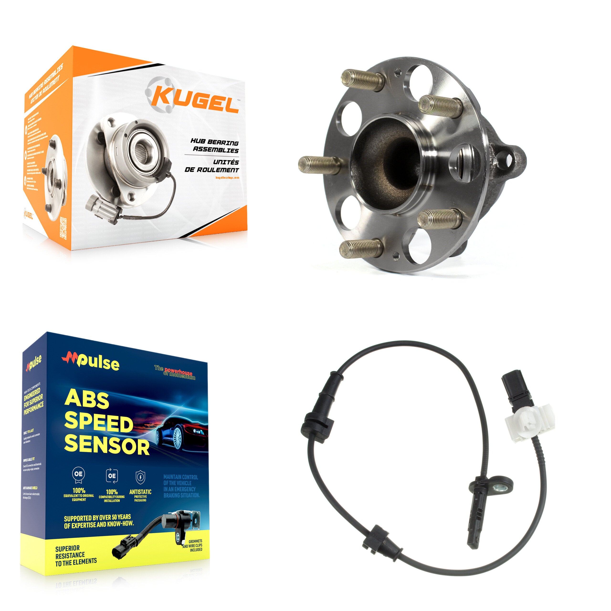 Kugel K7S-101620 Wheel Bearing and Hub Assembly for 2013-2015 Honda Accord - Rear product image