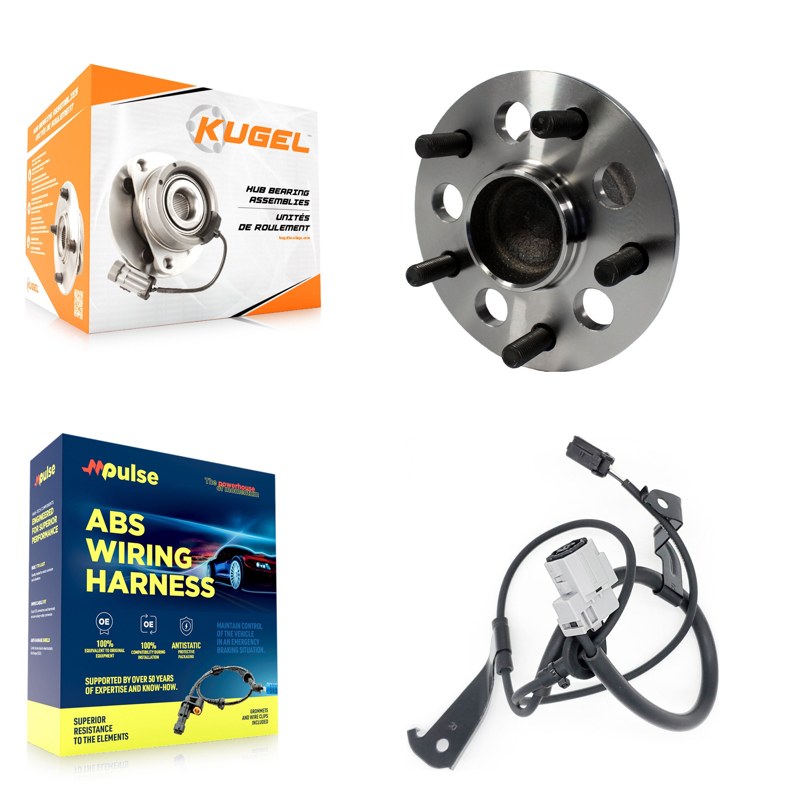 Kugel K7S-101691 Wheel Bearing and Hub Assembly for 2012-2018 Lexus ES350, Toyota Avalon, Toyota Camry - Rear Right product image