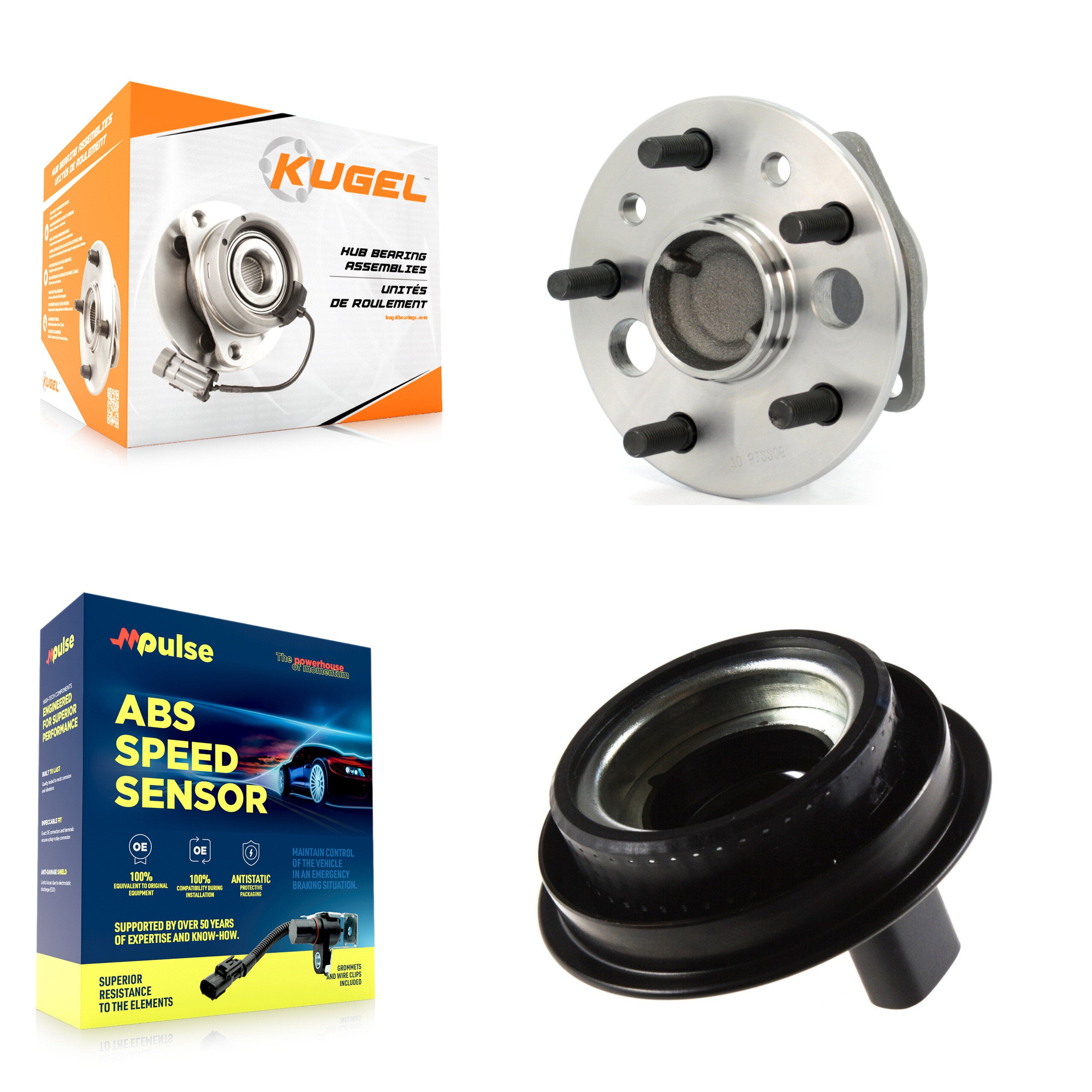 Kugel K7S-101696 Wheel Bearing and Hub Assembly for 2001-2003 Toyota Highlander - Rear Left product image