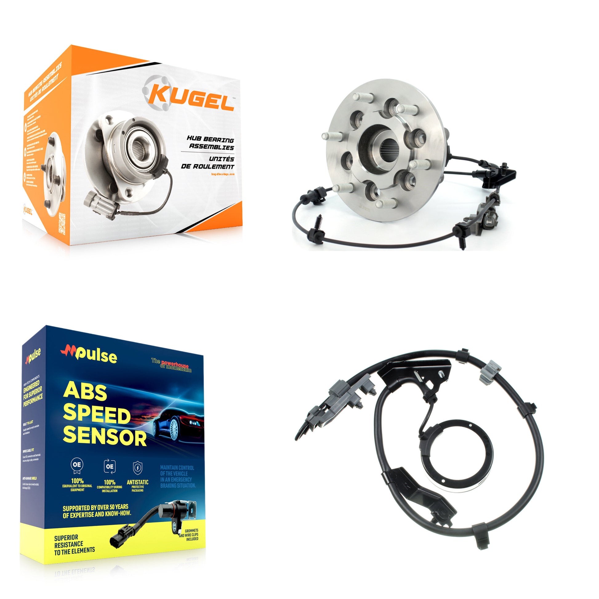 Kugel K7S-101710 Wheel Bearing and Hub Assembly for 2004-2008 Chevrolet Colorado, GMC Canyon - Front Right product image